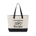 Ride the Wind Horse Zippered Canvas Tote | embroidered look, beach bag HorseGirlsBrand