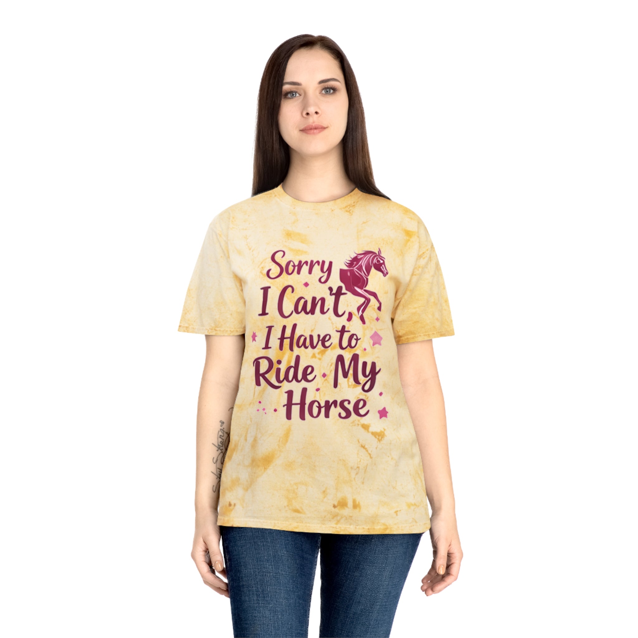 Sorry I Can't I Have to Ride My Horse T-Shirt | HorseGirlsbrand