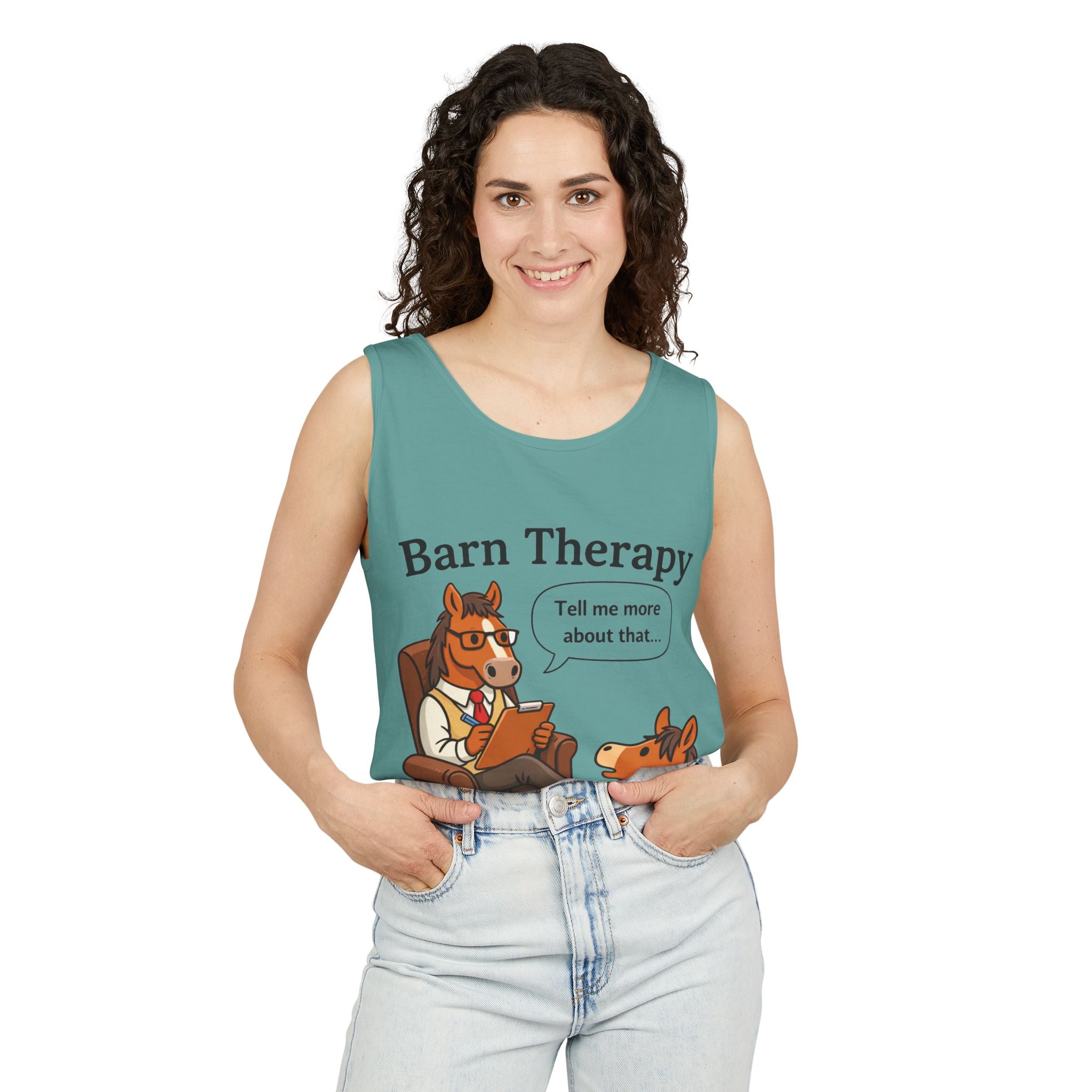 Barn Therapy Horse Tank Top |  HorseGirlsBrand