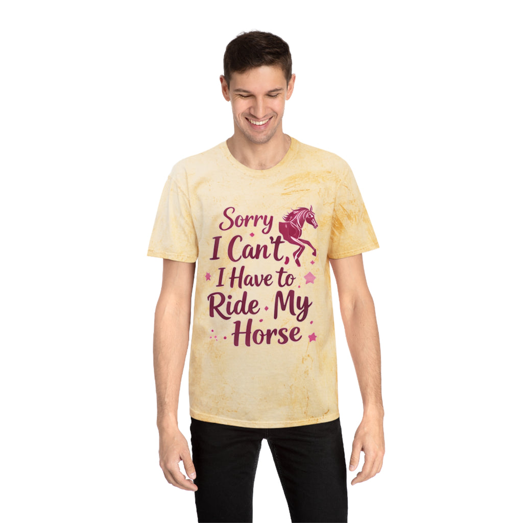 Sorry I Can't I Have to Ride My Horse T-Shirt | HorseGirlsbrand
