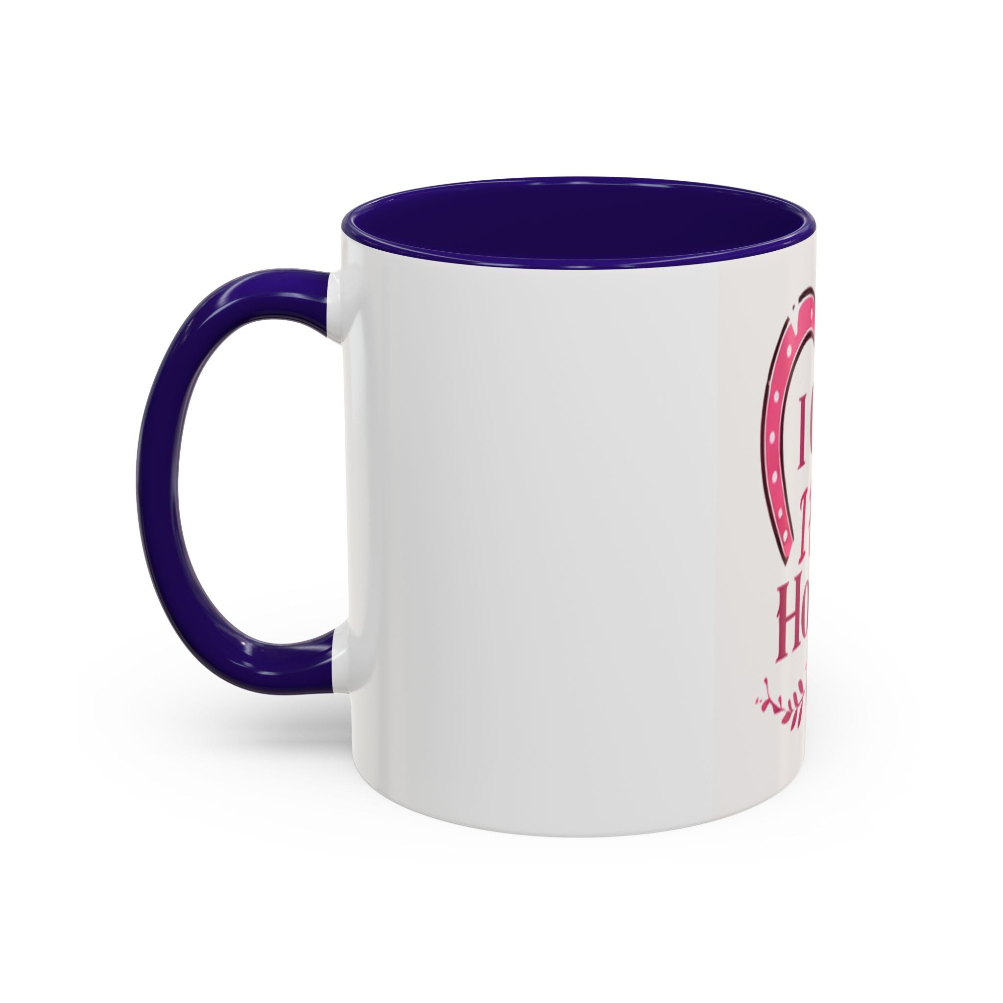I Can't I Have Horses Pink Horseshoe Heart Mug | Coffee Cup, Equestrian, HorseGirlsBrand