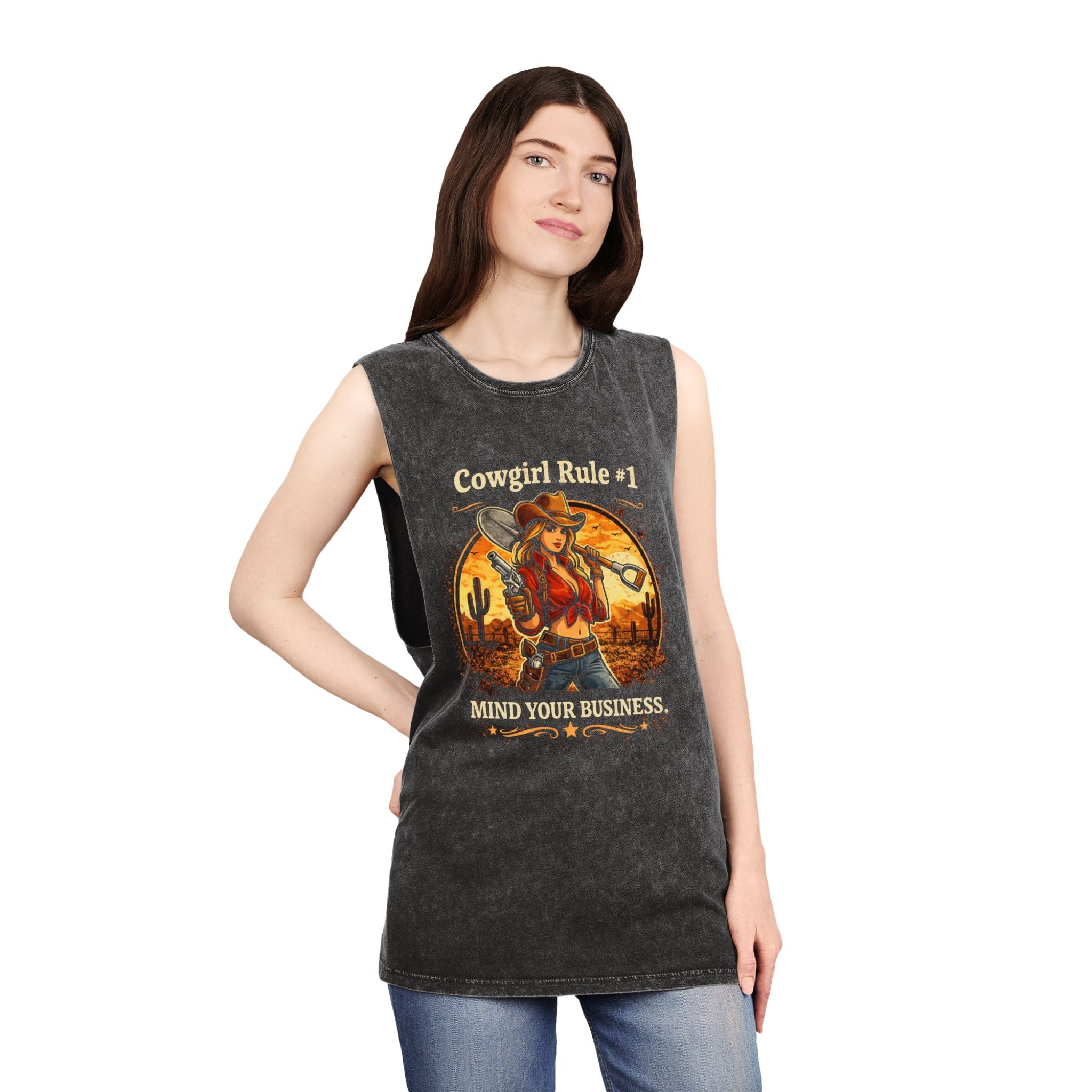 Cowgirl Rule #1 Mind Your Business Tank Top | HorseGirlsBrand