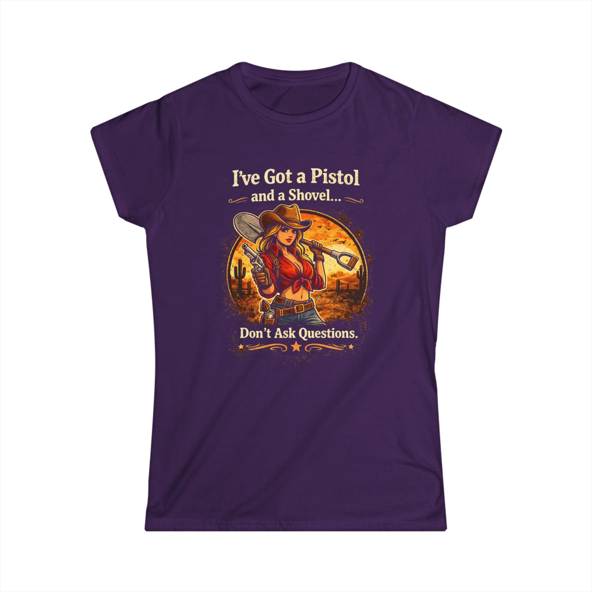 CowGirl Dont Ask Questions CottonTee |  HorseGirlsBrand