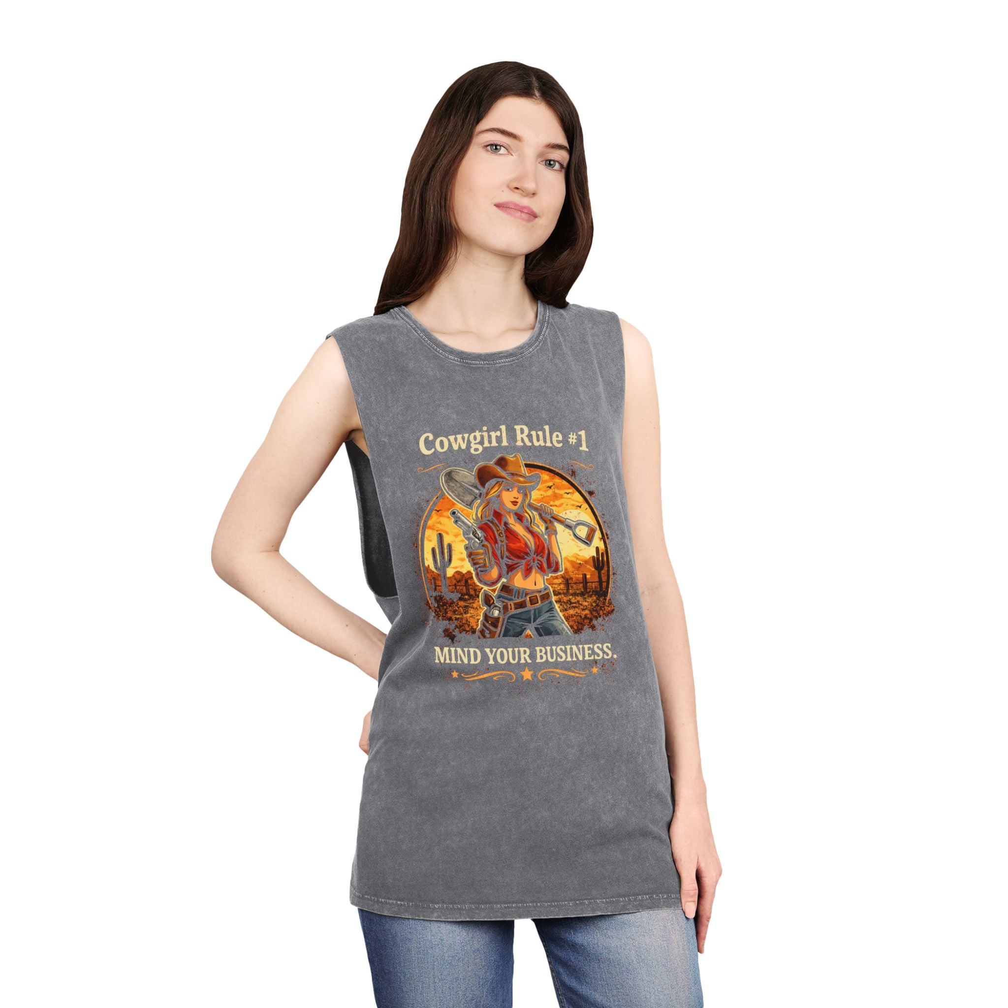 Cowgirl Rule #1 Mind Your Business Tank Top | HorseGirlsBrand