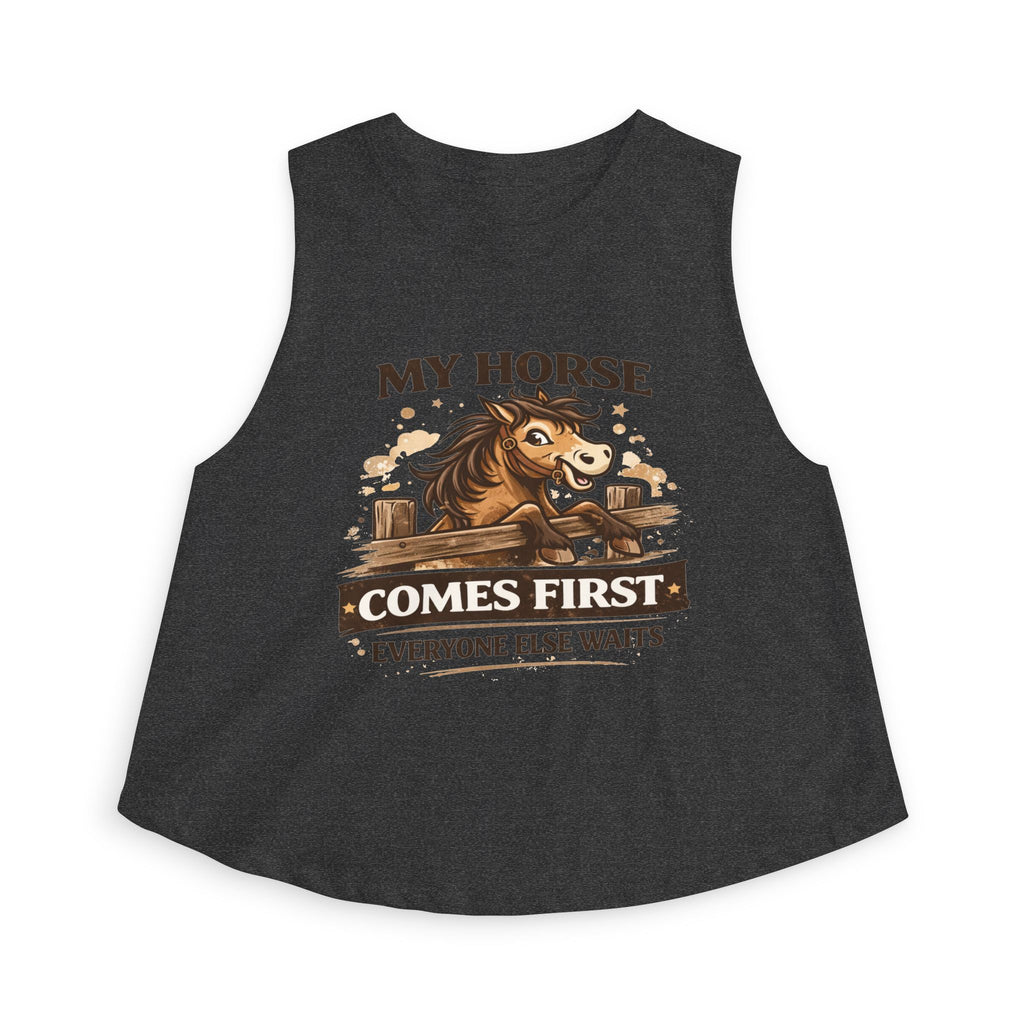 My Horse Comes First Women's Crop Top | HorseGirlsBrand