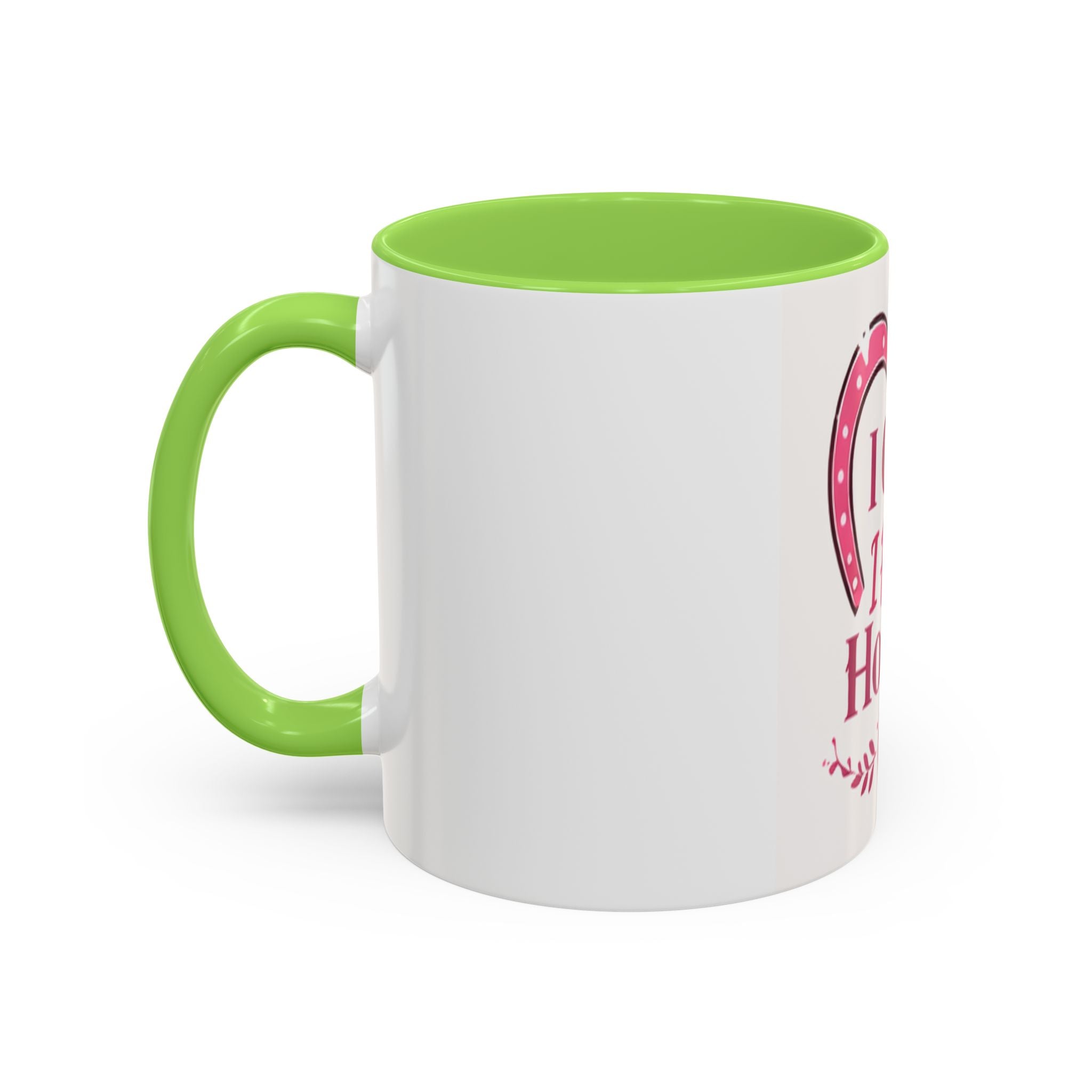 I Can't I Have Horses Pink Horseshoe Heart Mug | Coffee Cup, Equestrian, HorseGirlsBrand