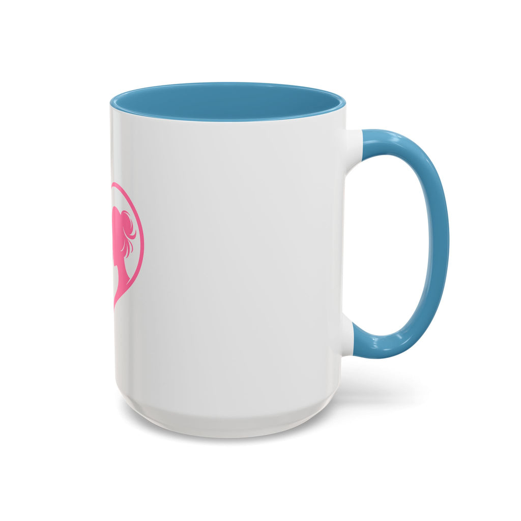 Heart Logo Accent Coffee Mug  Horse & Girl Silhouette for Horse Lovers 11/15oz HorseGirlsBrand