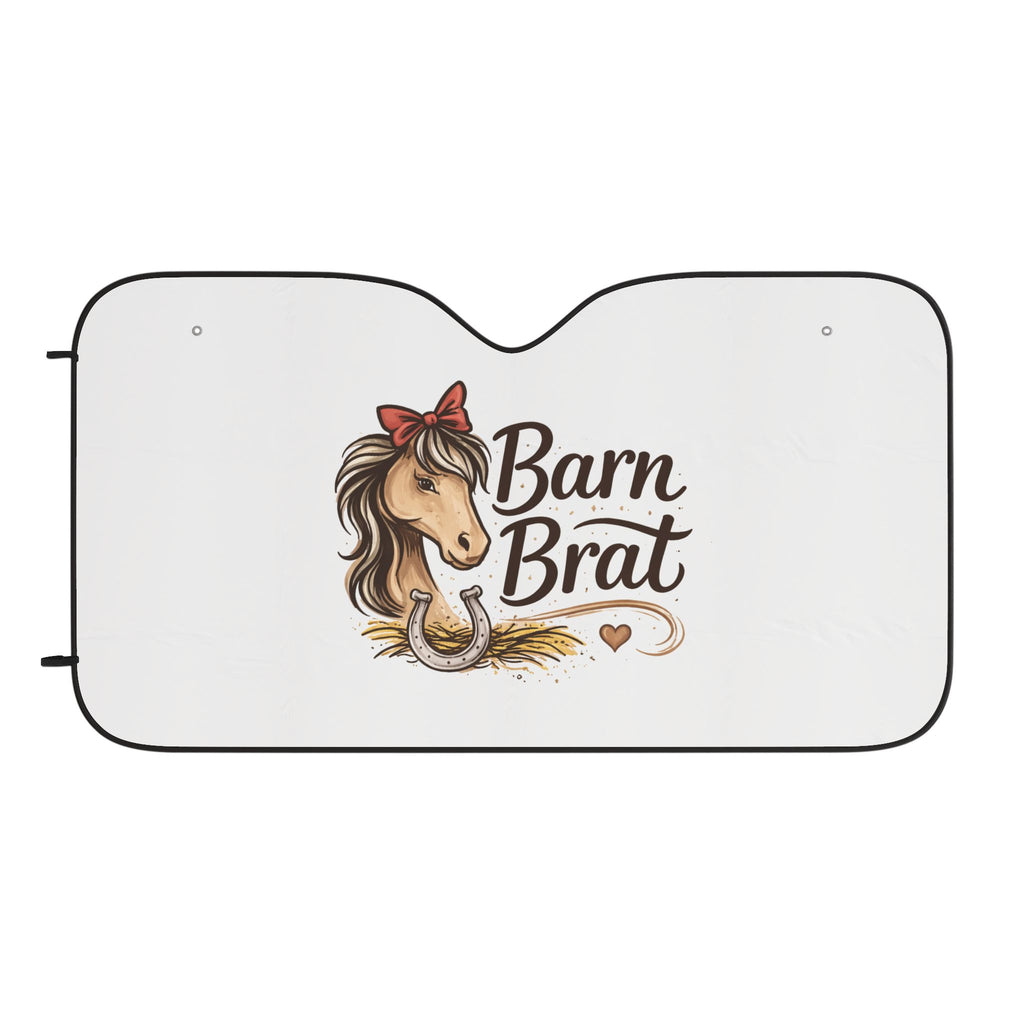 Barn Brat Car Sun Shade | Windshield Sunshade HorseGirlsBrand