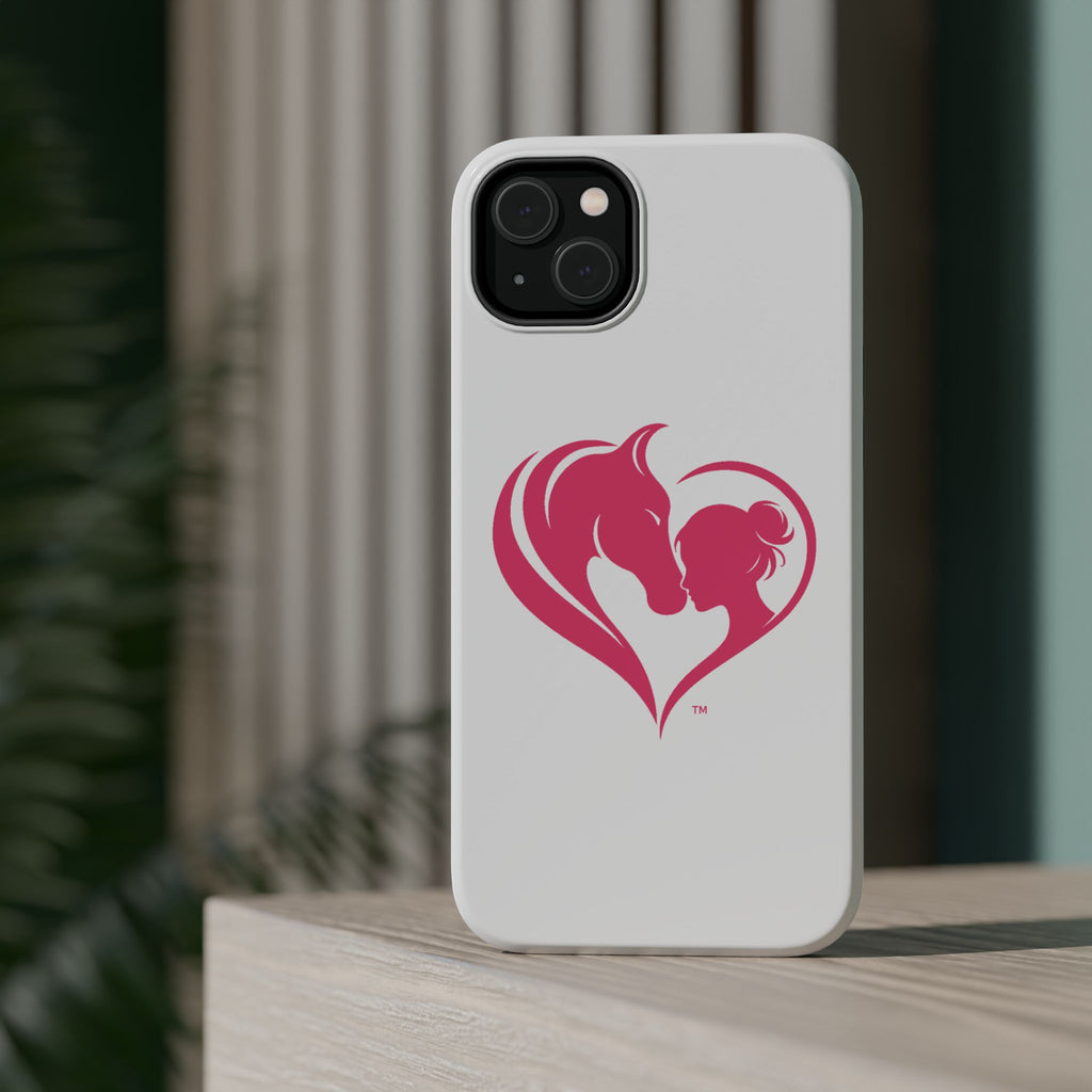 Horse Girl Heart, Stunning print Magnetic Impact-Resistant Cases HorseGirlsbrand