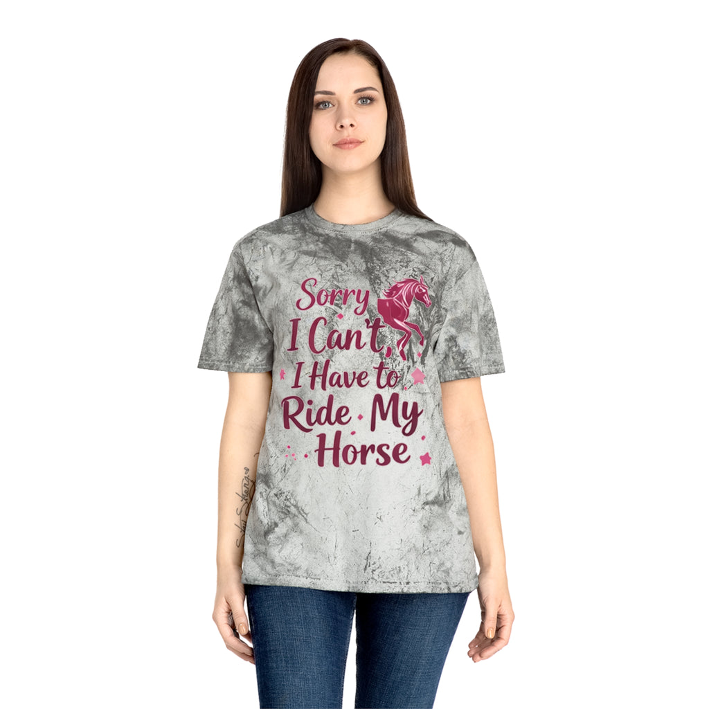 Sorry I Can't I Have to Ride My Horse T-Shirt | HorseGirlsbrand