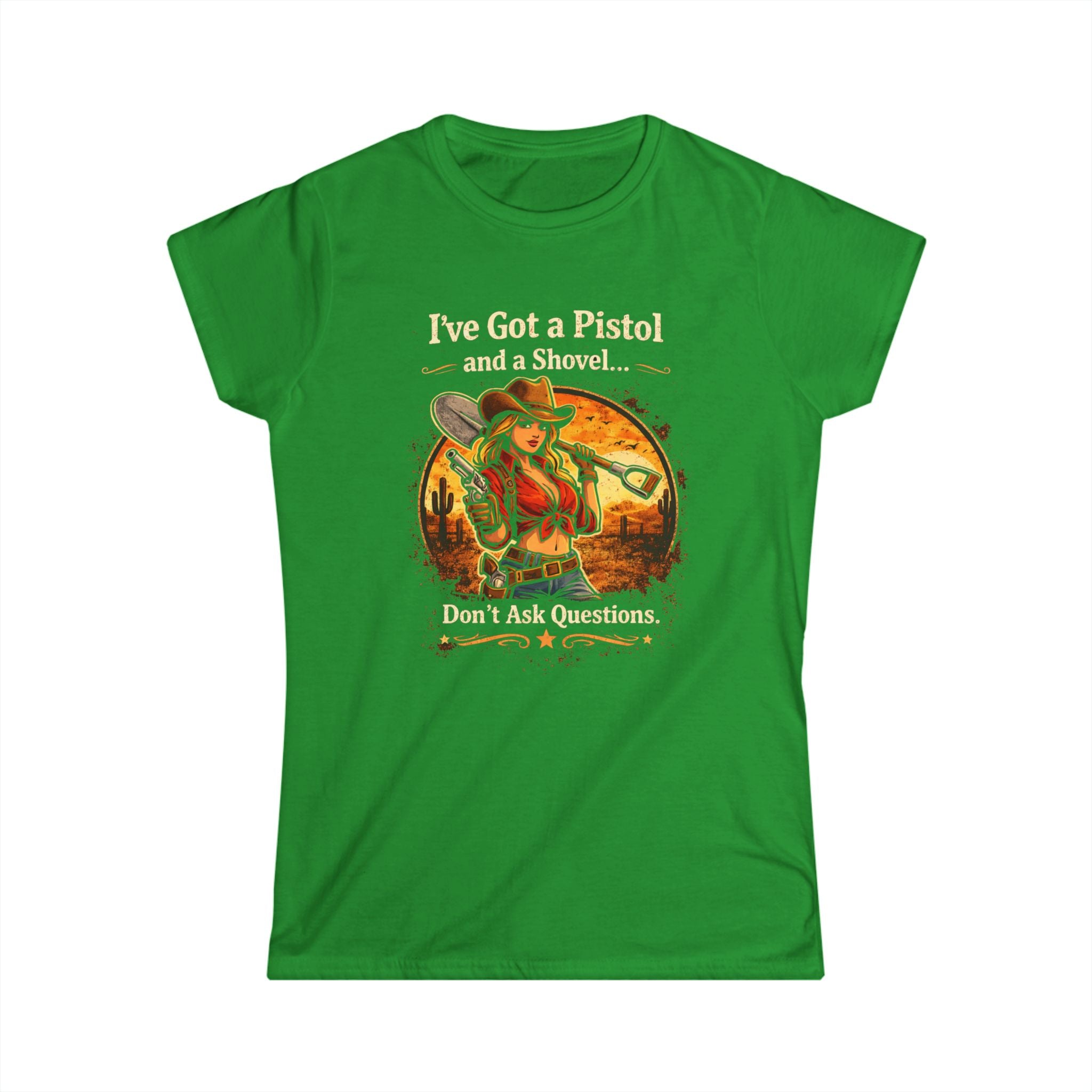 CowGirl Dont Ask Questions CottonTee |  HorseGirlsBrand