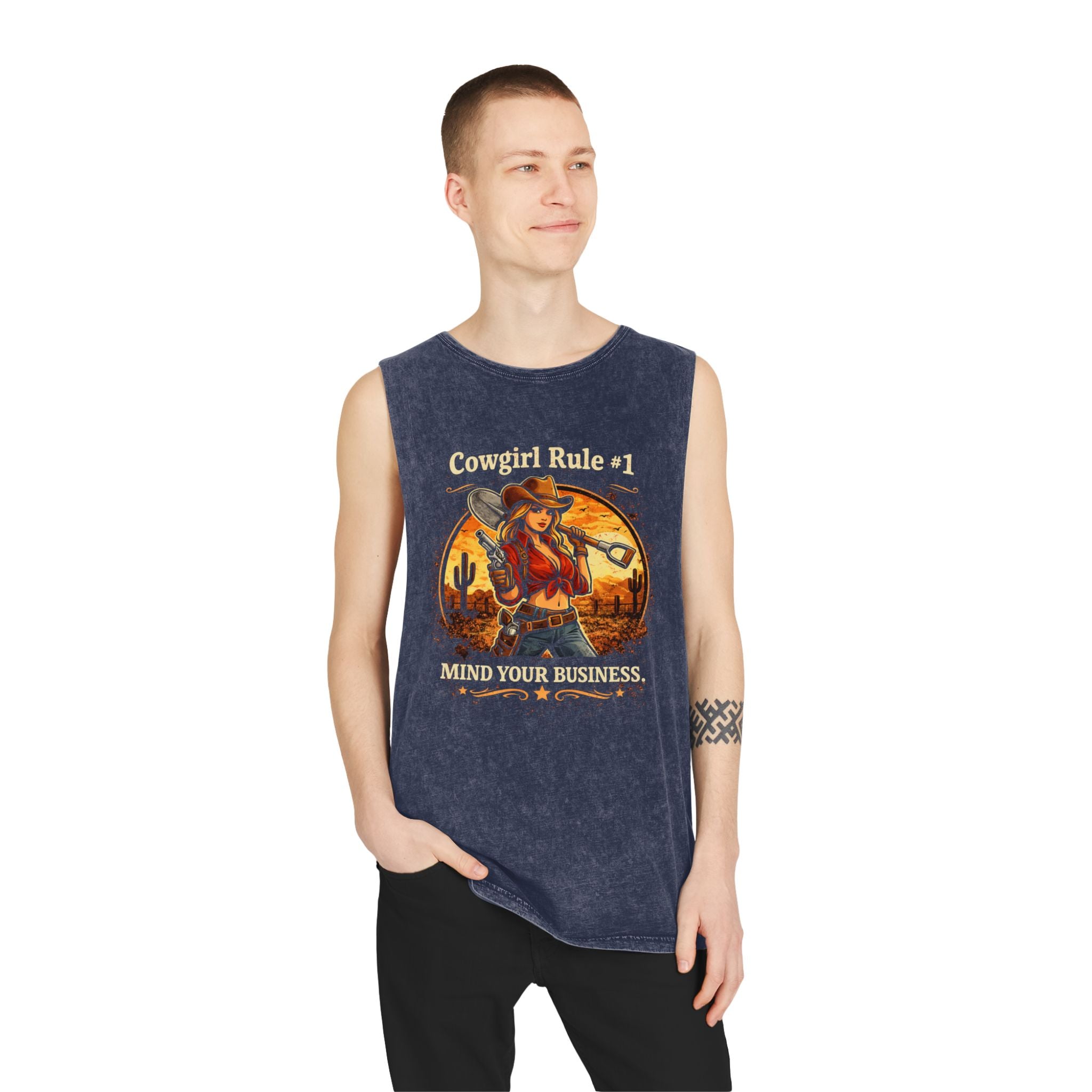 Cowgirl Rule #1 Mind Your Business Tank Top | HorseGirlsBrand