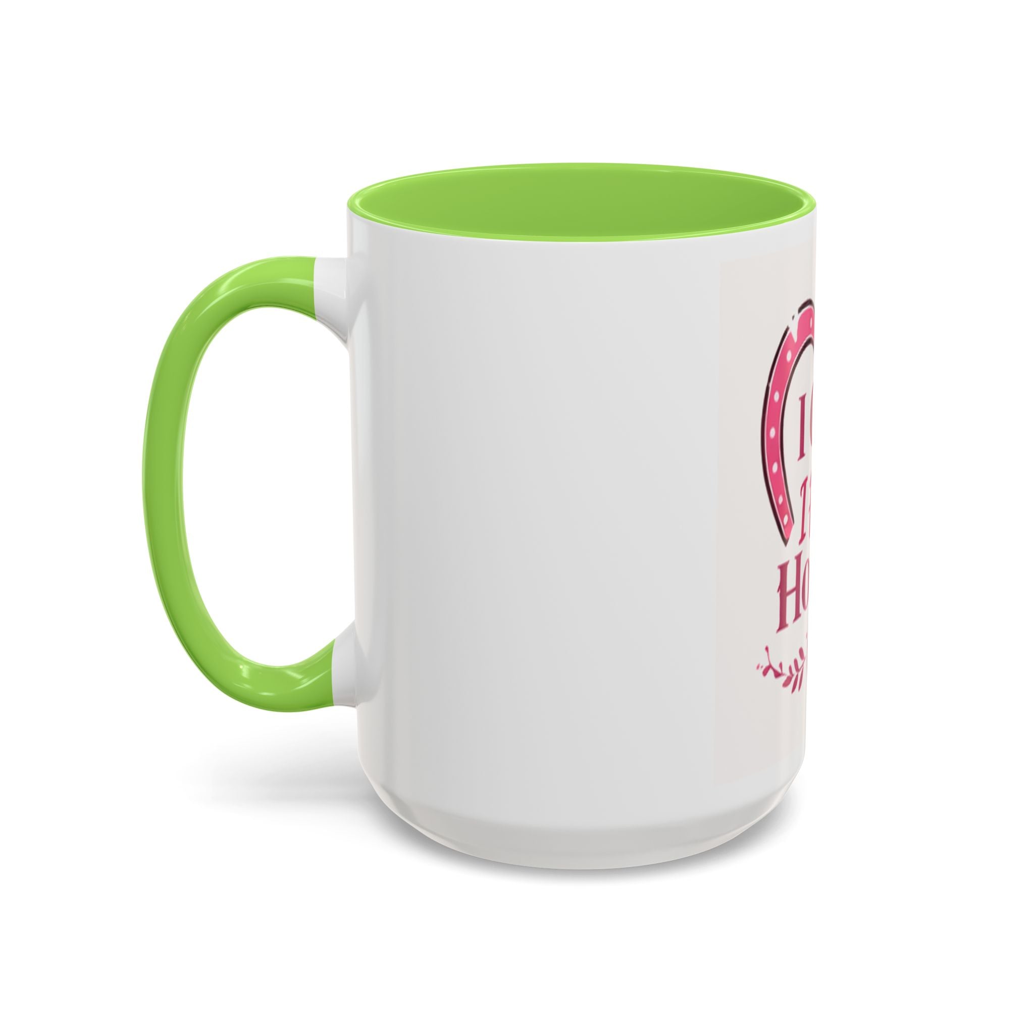 I Can't I Have Horses Pink Horseshoe Heart Mug | Coffee Cup, Equestrian, HorseGirlsBrand