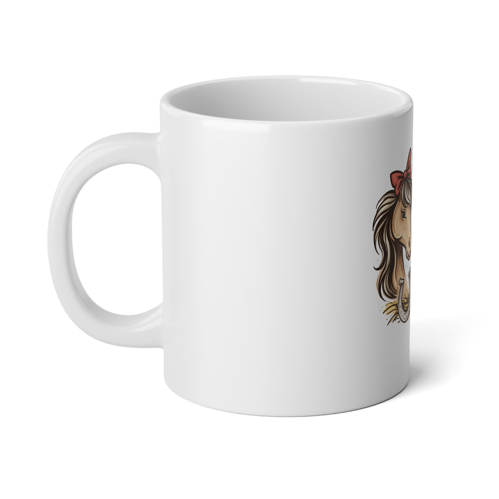 Barn Brat Horse Illustration 20oz Mug | HorseGirlsBrand
