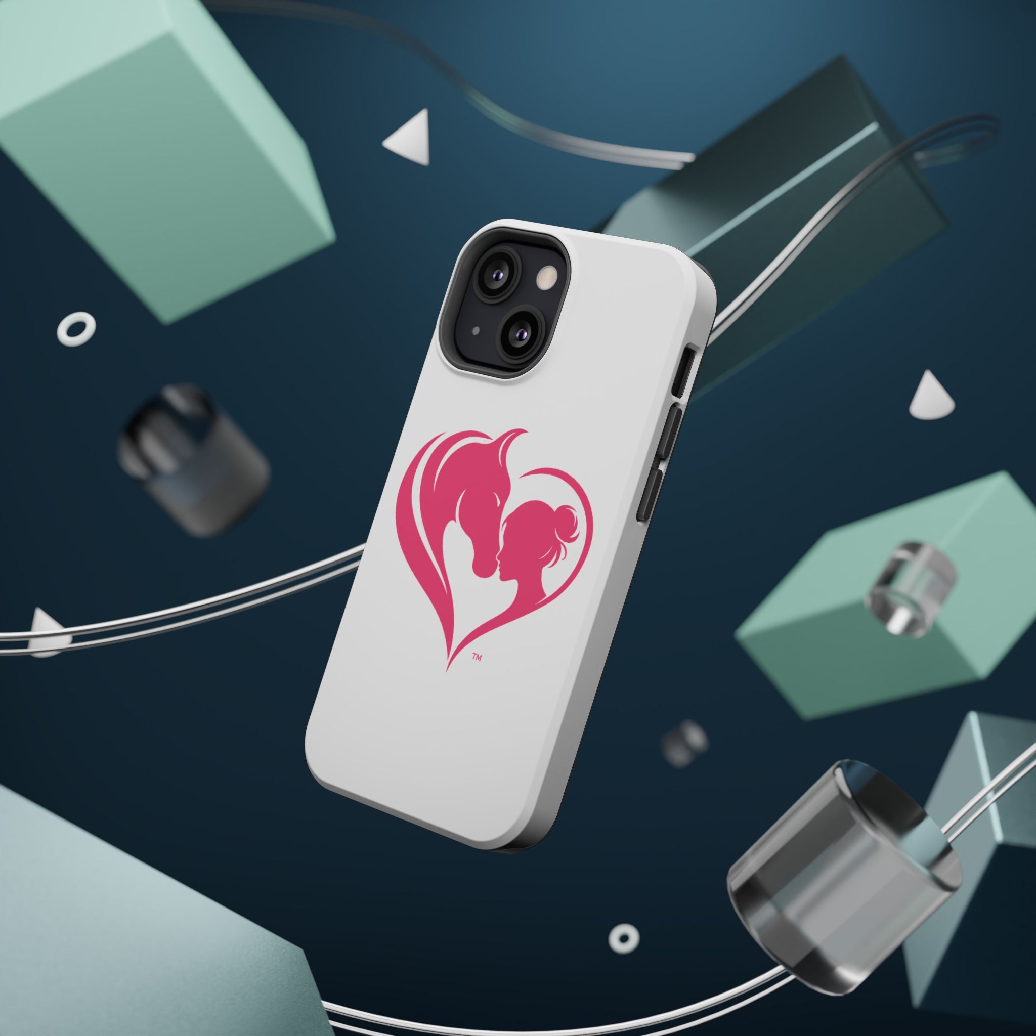 Horse Girl Heart, Stunning print Magnetic Impact-Resistant Cases HorseGirlsbrand