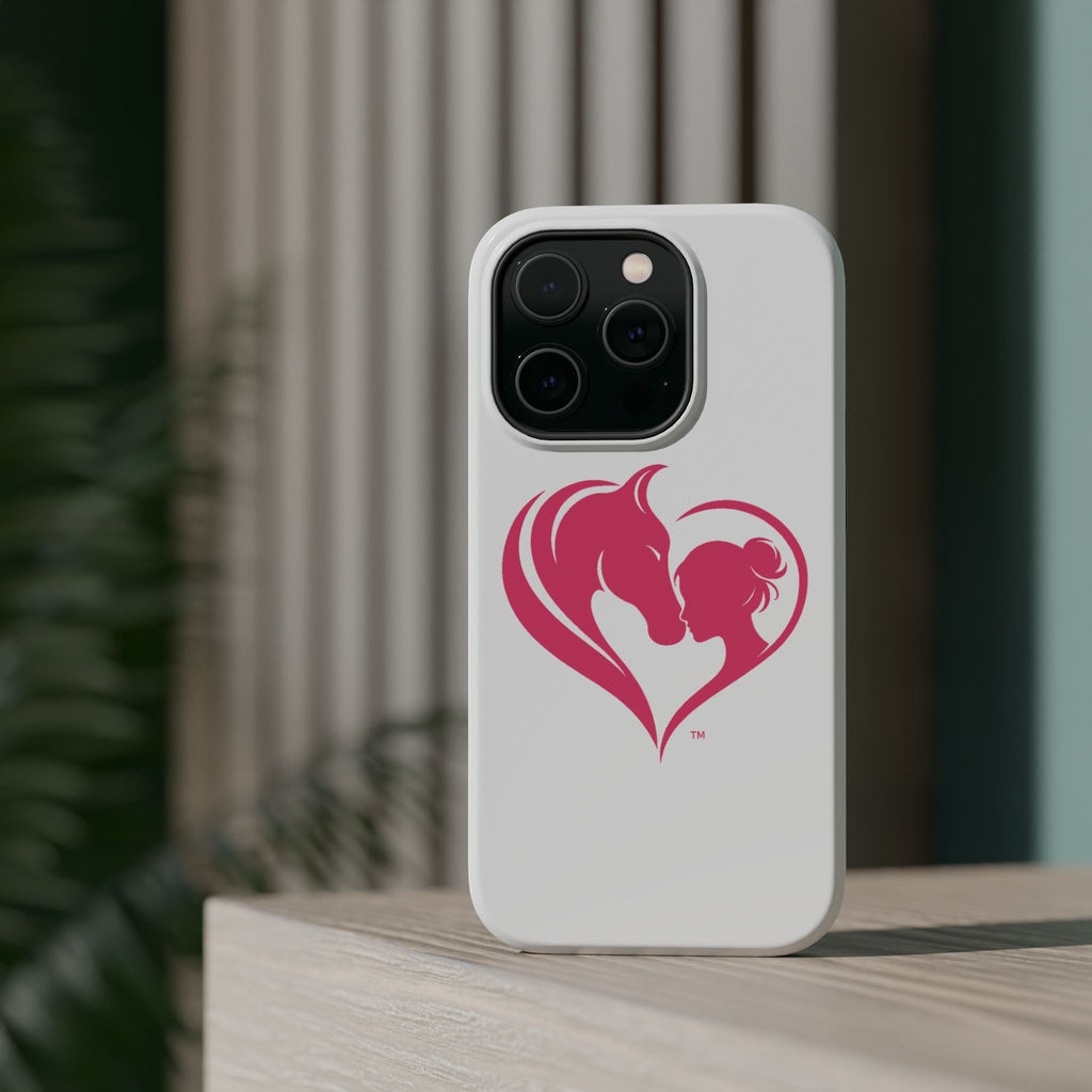 Horse Girl Heart, Stunning print Magnetic Impact-Resistant Cases HorseGirlsbrand
