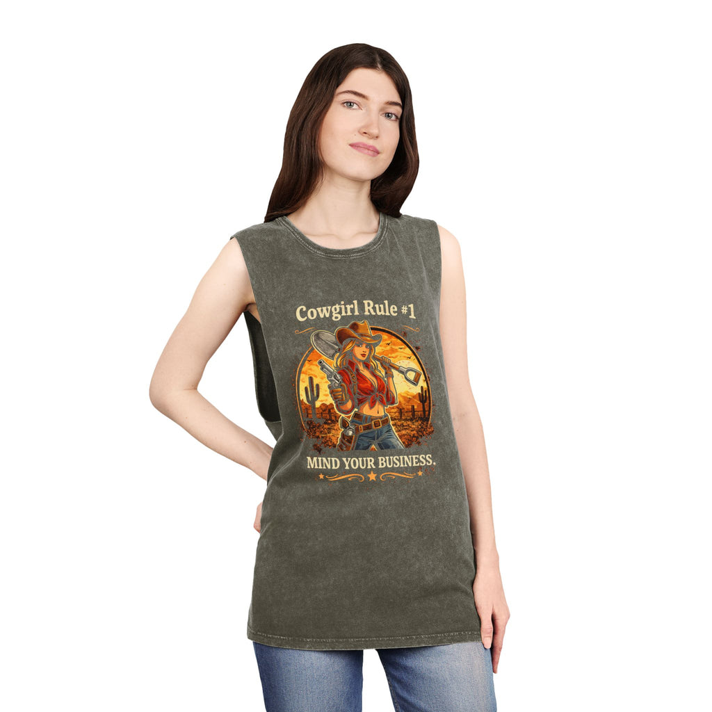 Cowgirl Rule #1 Mind Your Business Tank Top | HorseGirlsBrand
