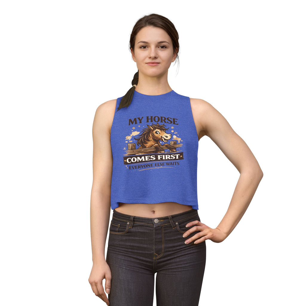 My Horse Comes First Women's Crop Top | HorseGirlsBrand
