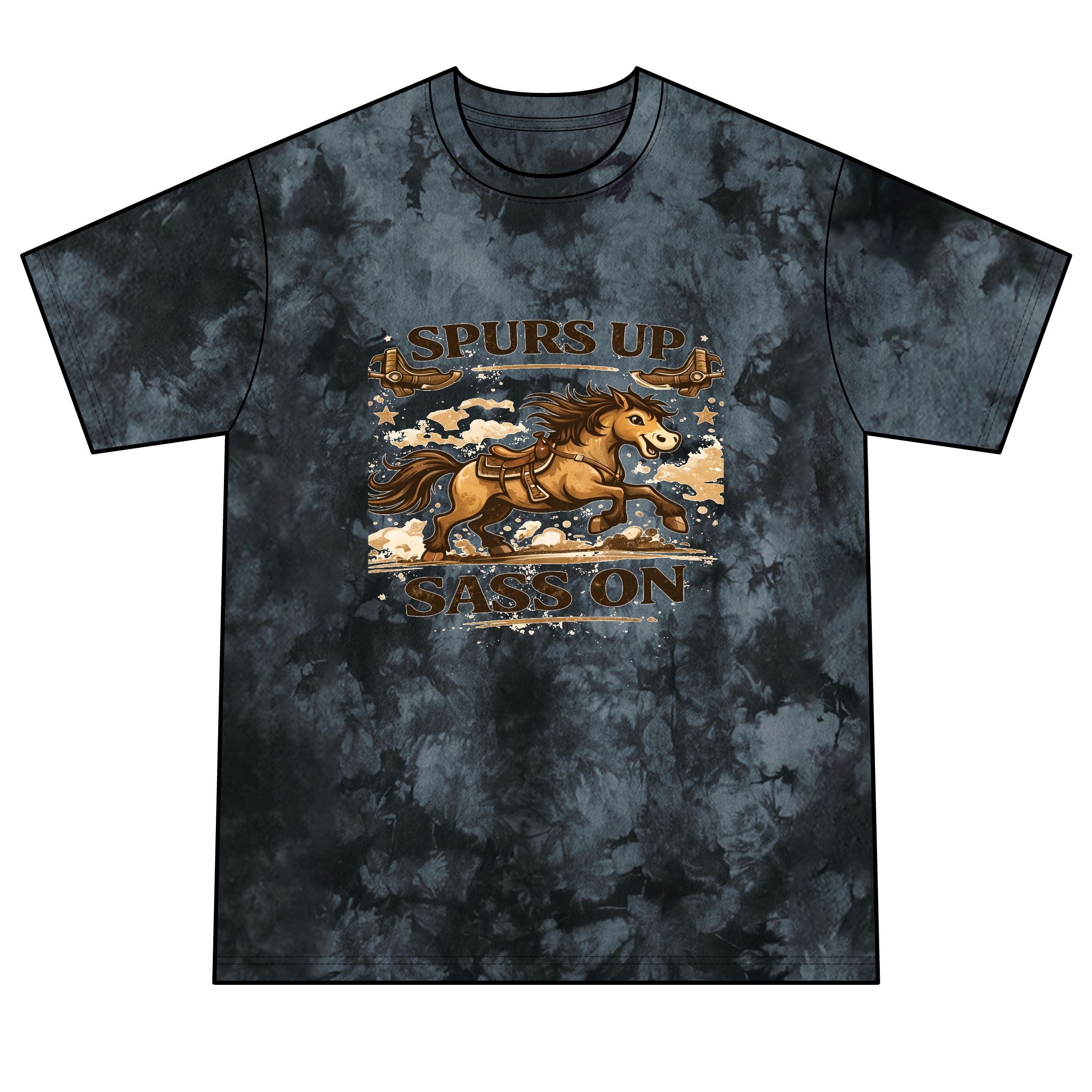 Spurs Up Sass Tie-Dye Tee | HorseGirlsBrand