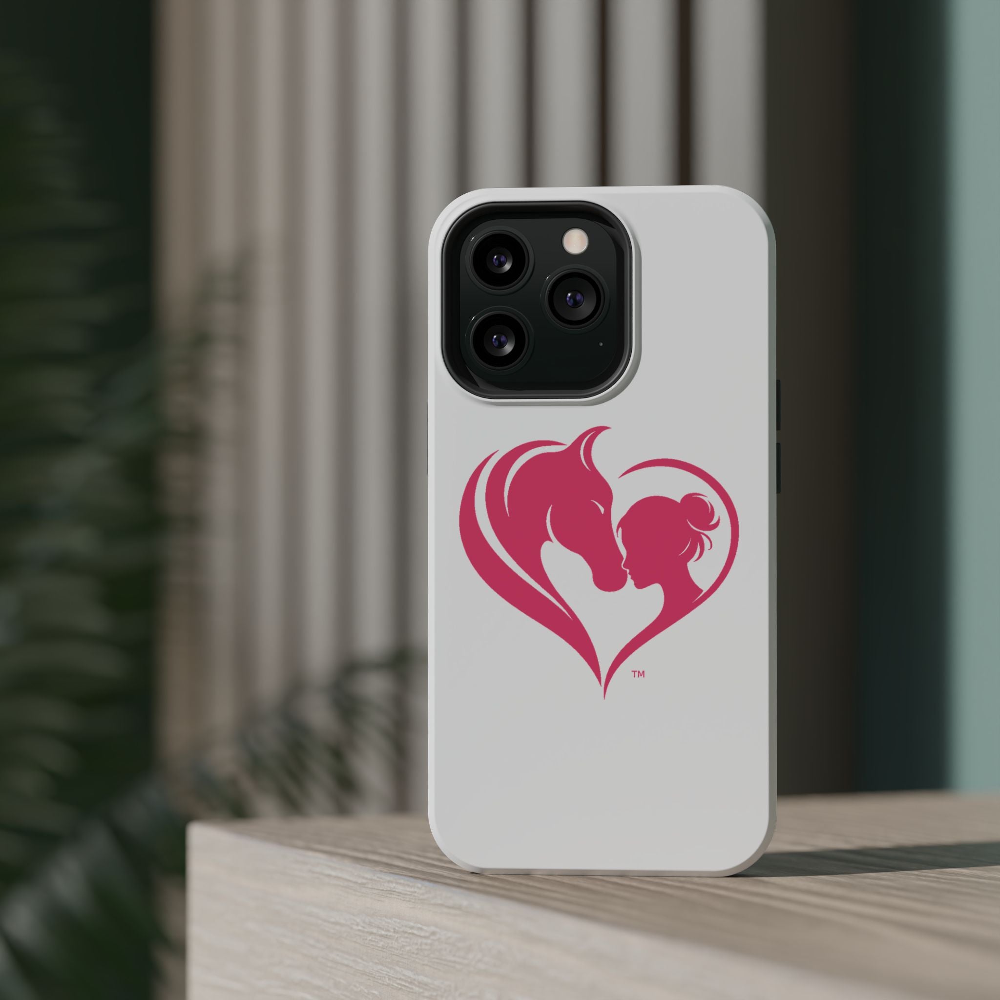 Horse Girl Heart, Stunning print Magnetic Impact-Resistant Cases HorseGirlsbrand