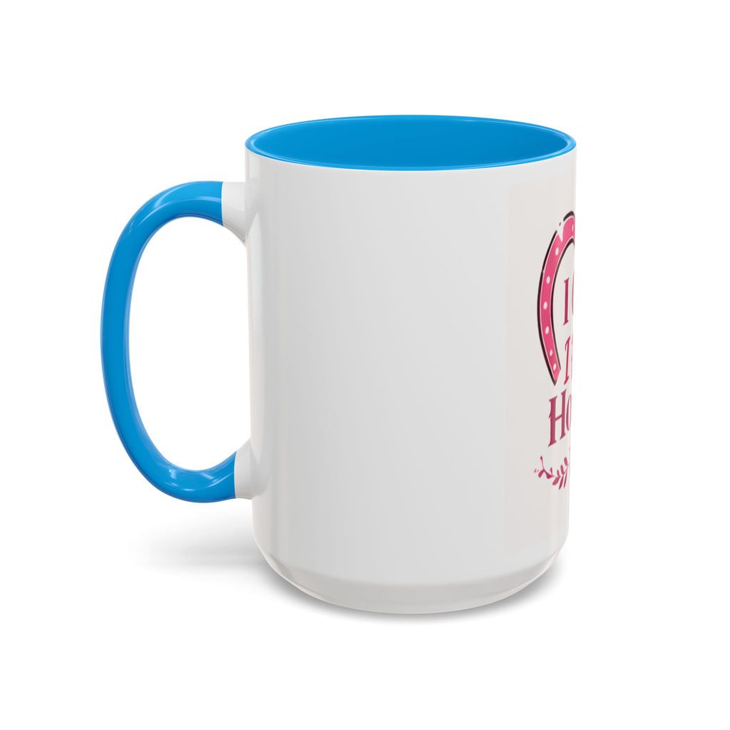 I Can't I Have Horses Pink Horseshoe Heart Mug | Coffee Cup, Equestrian, HorseGirlsBrand