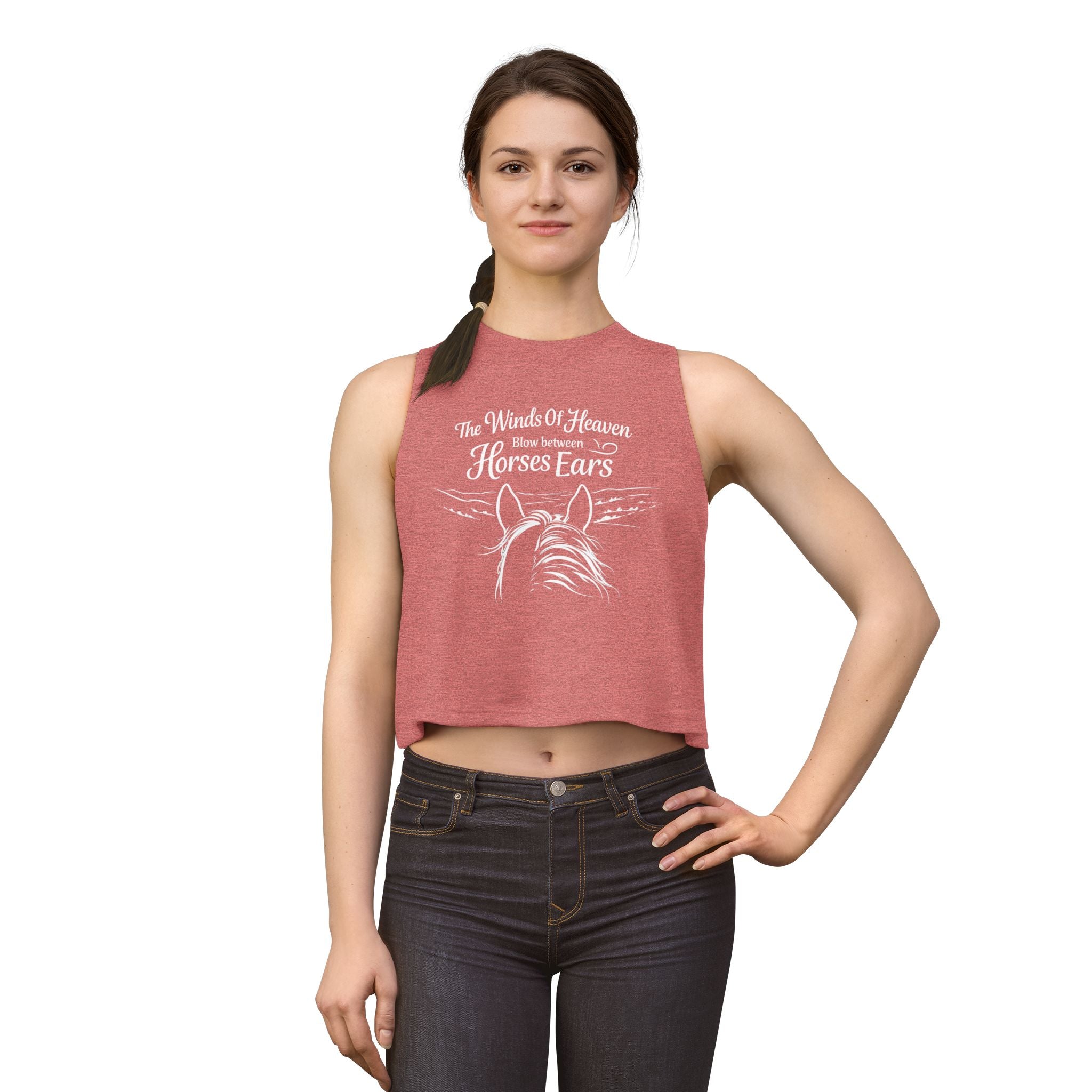 The Winds of Heaven Horses Ears Crop Top | Horseback Riding Shirt HorseGirlsBrand