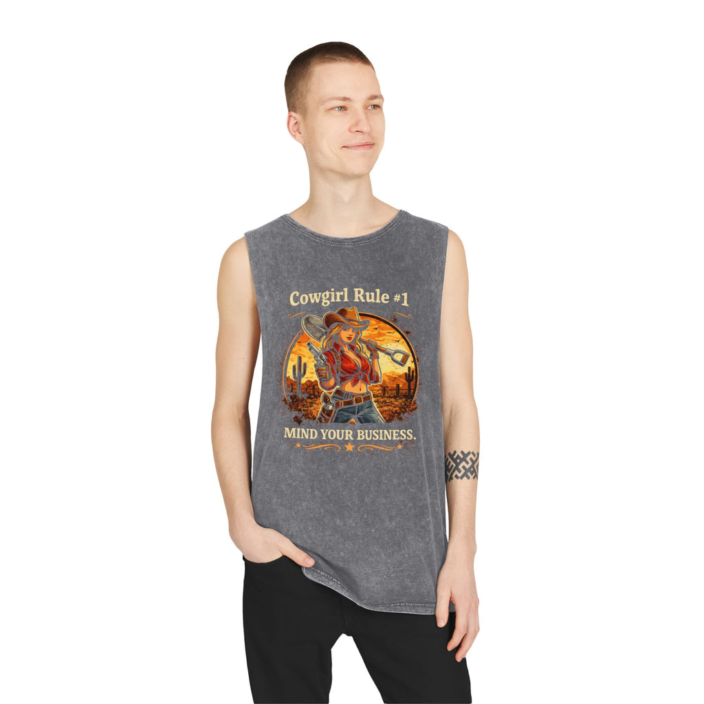Cowgirl Rule #1 Mind Your Business Tank Top | HorseGirlsBrand