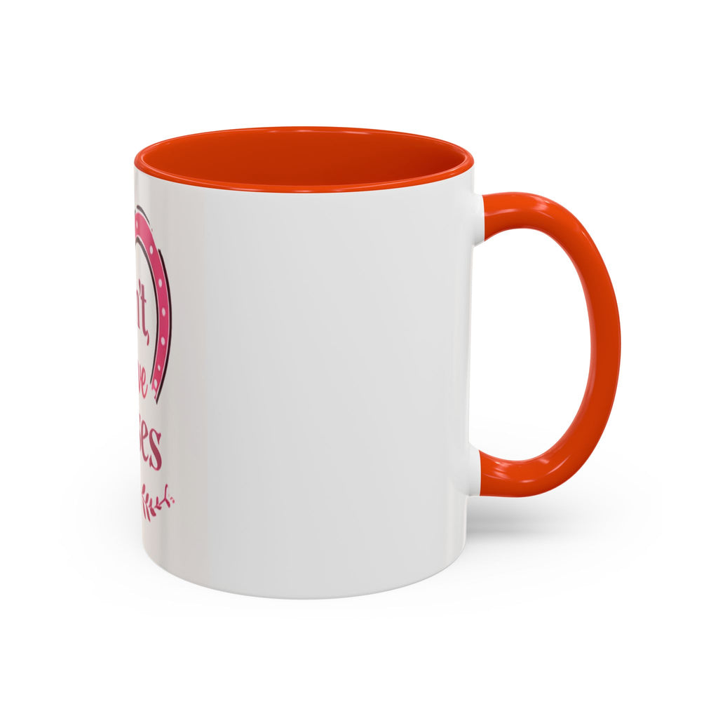 I Can't I Have Horses Pink Horseshoe Heart Mug | Coffee Cup, Equestrian, HorseGirlsBrand