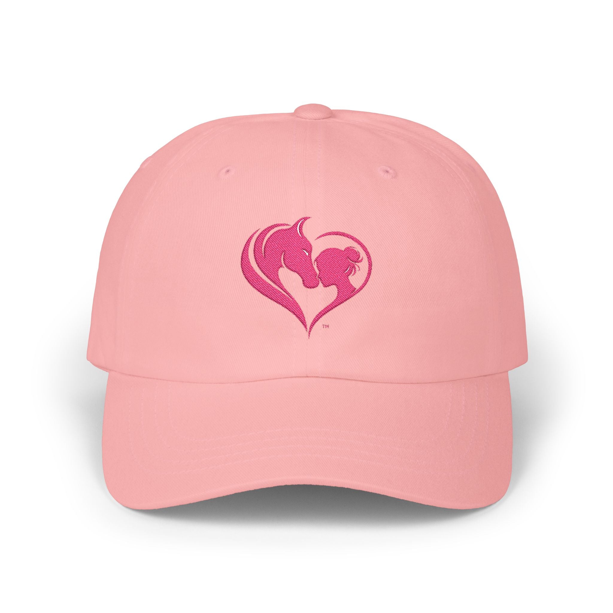 Pink Horse Girl Heart Baseball Cap | HorseGirlsBrand