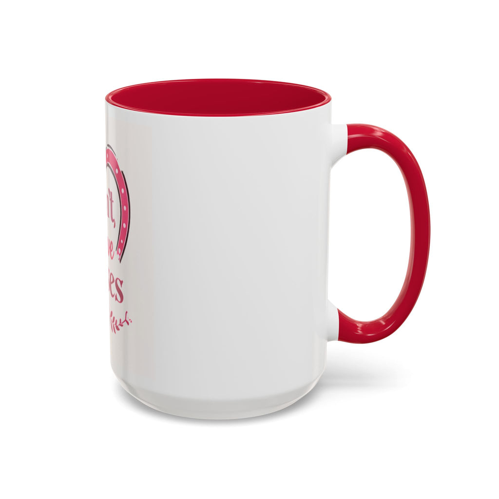 I Can't I Have Horses Pink Horseshoe Heart Mug | Coffee Cup, Equestrian, HorseGirlsBrand