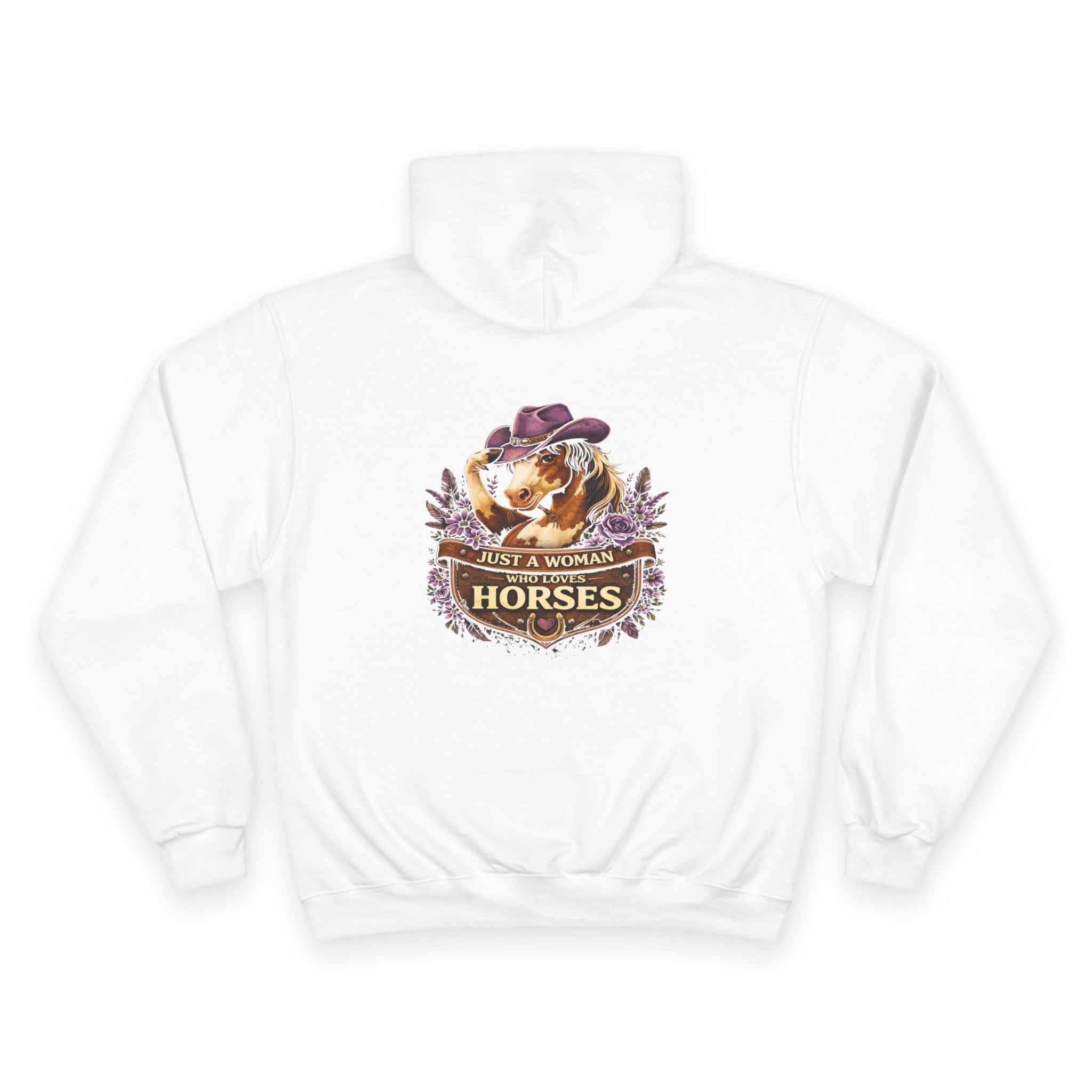 Just A Women That Loves Horses Hoodie | HorseGirlsBrand