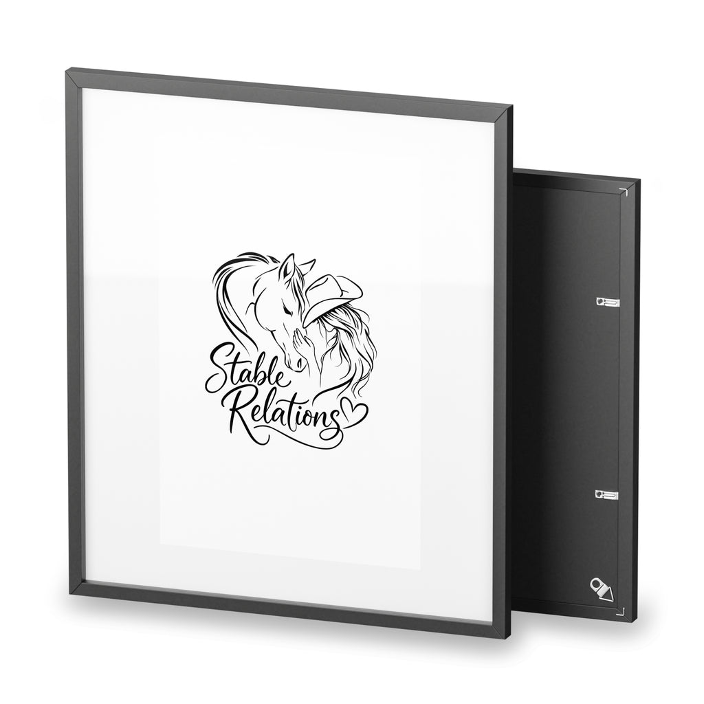 Stable Relations illustration Framed Poster | Matte print HorseGirlsBrand
