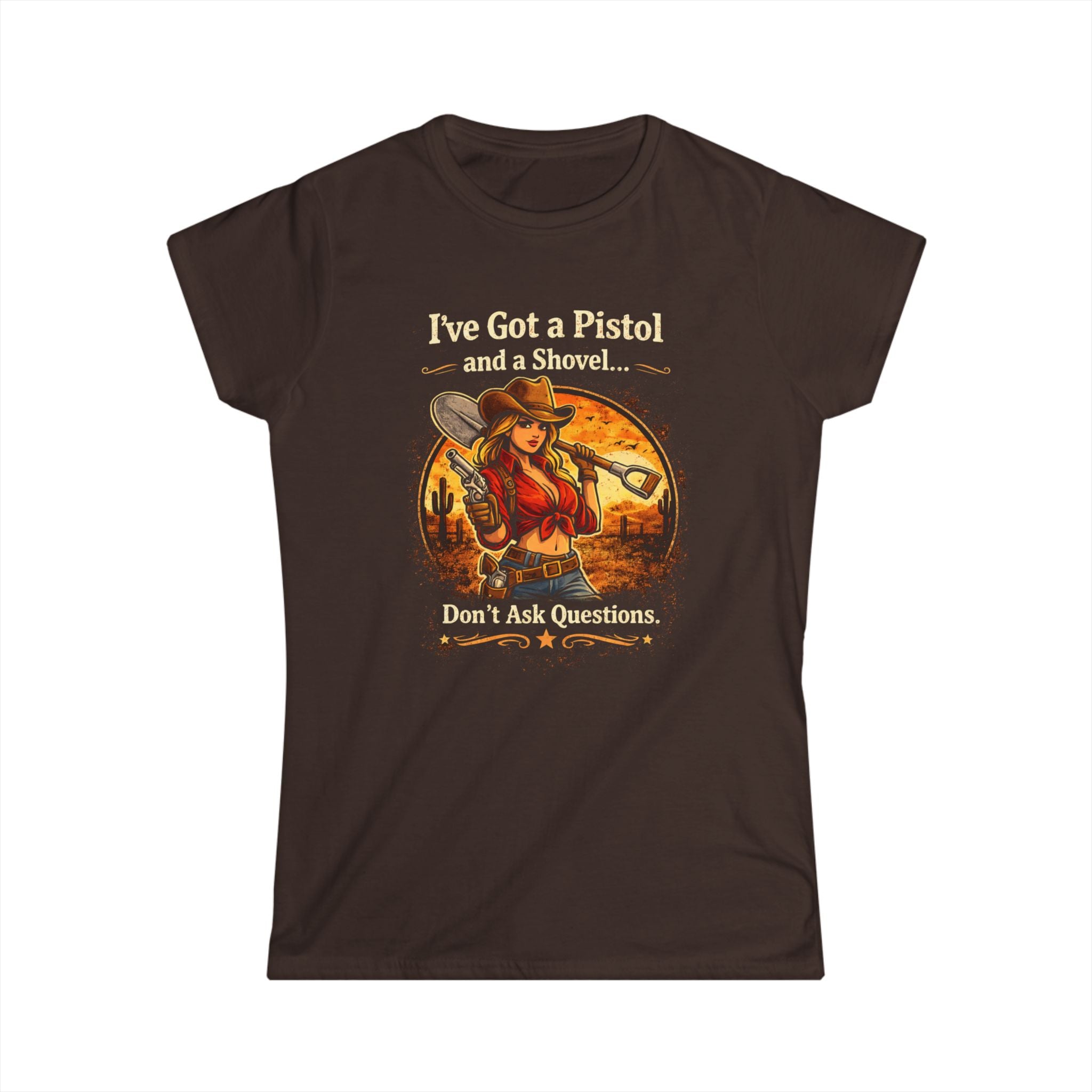CowGirl Dont Ask Questions CottonTee |  HorseGirlsBrand