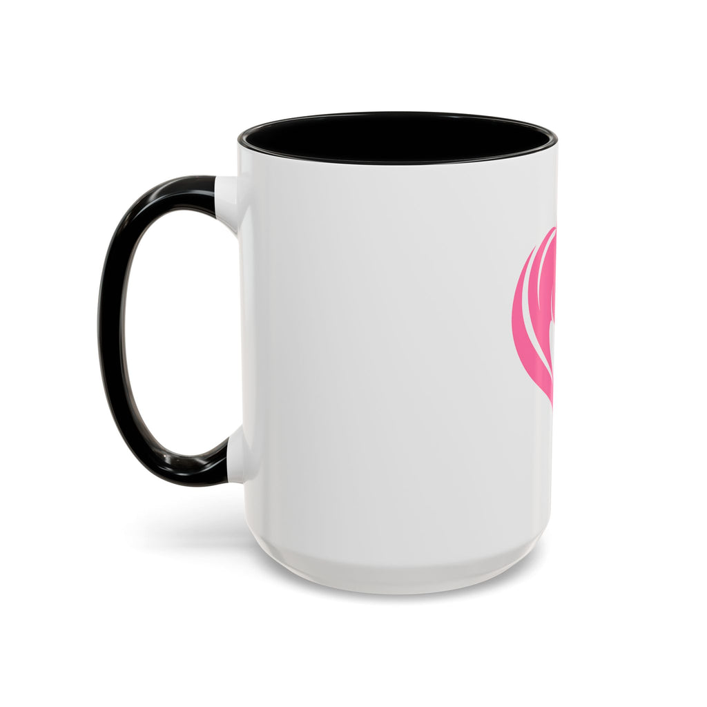Heart Logo Accent Coffee Mug  Horse & Girl Silhouette for Horse Lovers 11/15oz HorseGirlsBrand