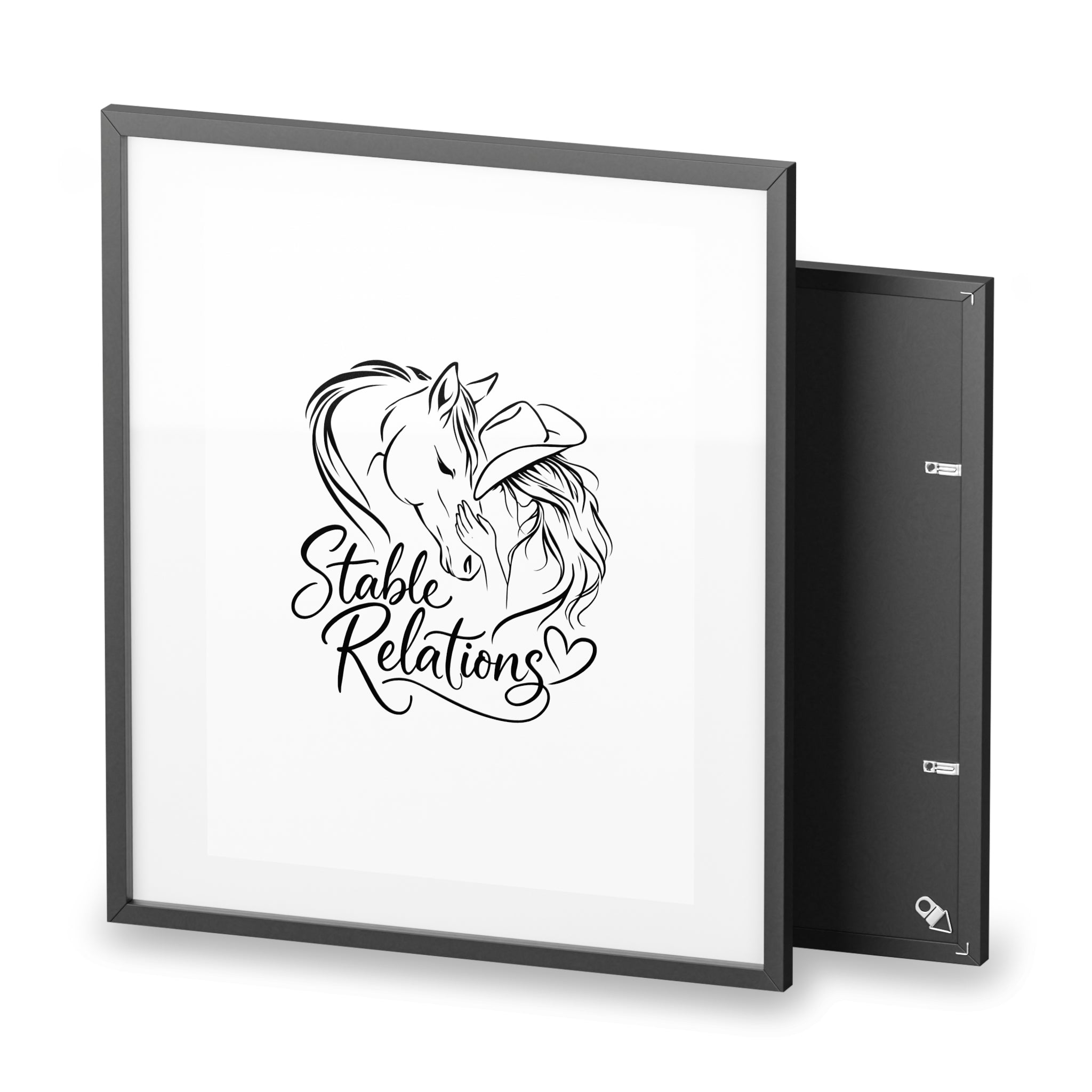 Stable Relations illustration Framed Poster | Matte print HorseGirlsBrand