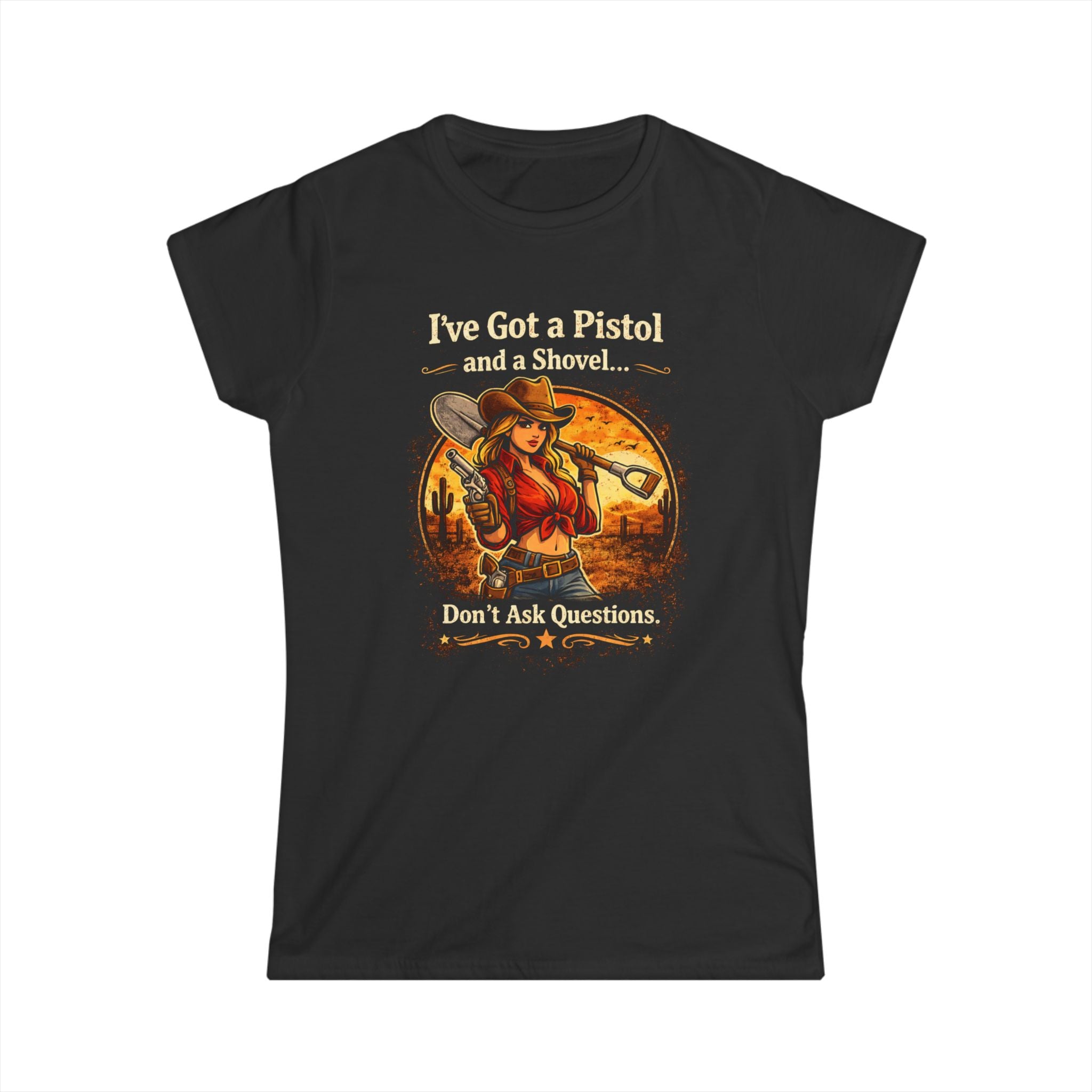 CowGirl Dont Ask Questions CottonTee |  HorseGirlsBrand