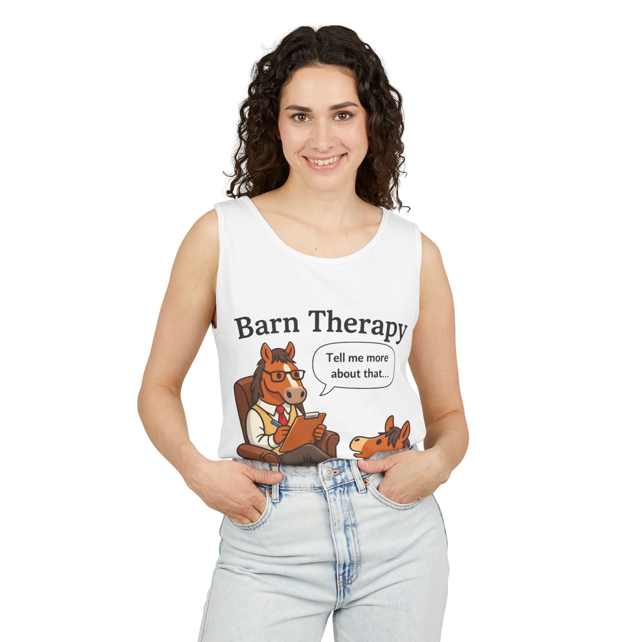 Barn Therapy Horse Tank Top |  HorseGirlsBrand