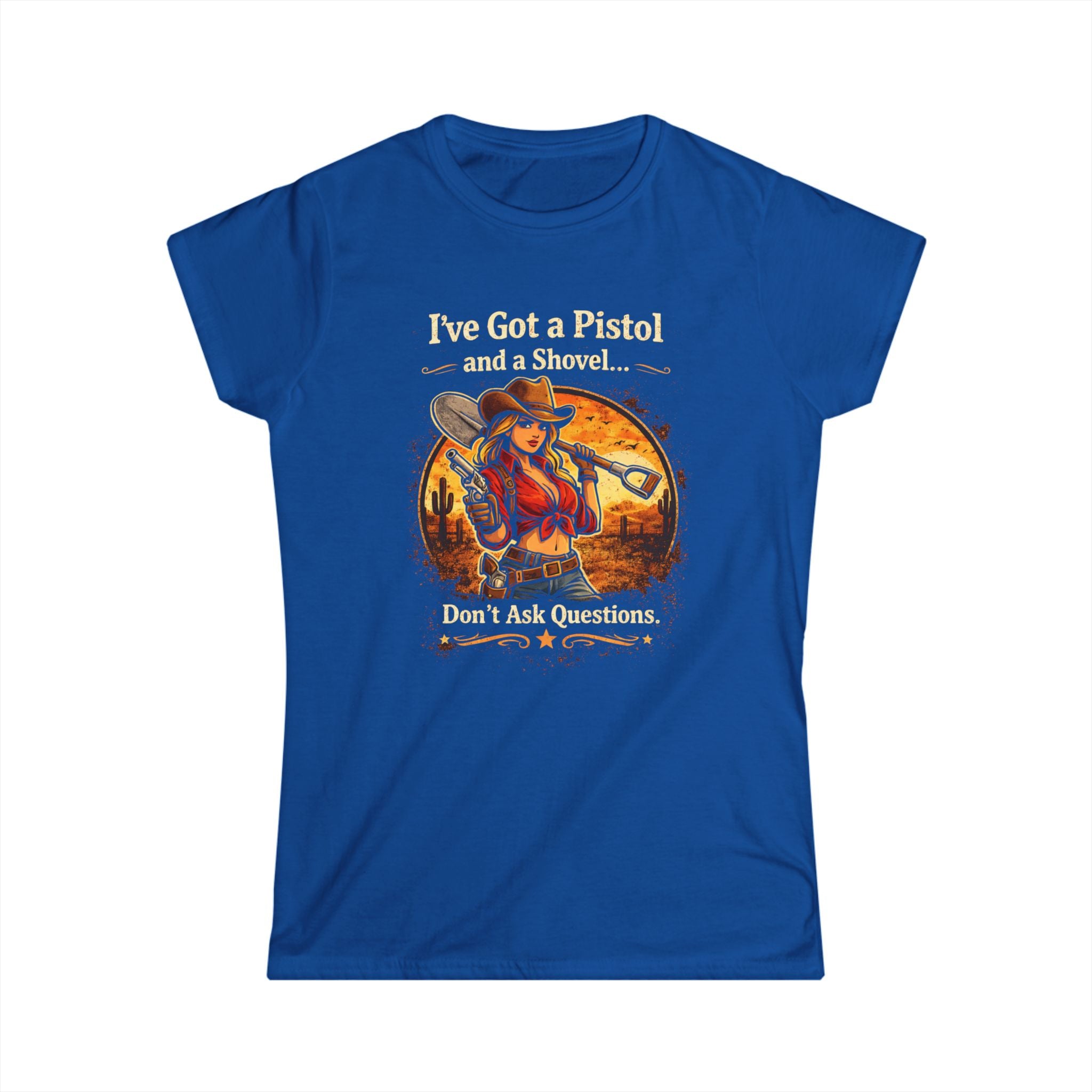 CowGirl Dont Ask Questions CottonTee |  HorseGirlsBrand
