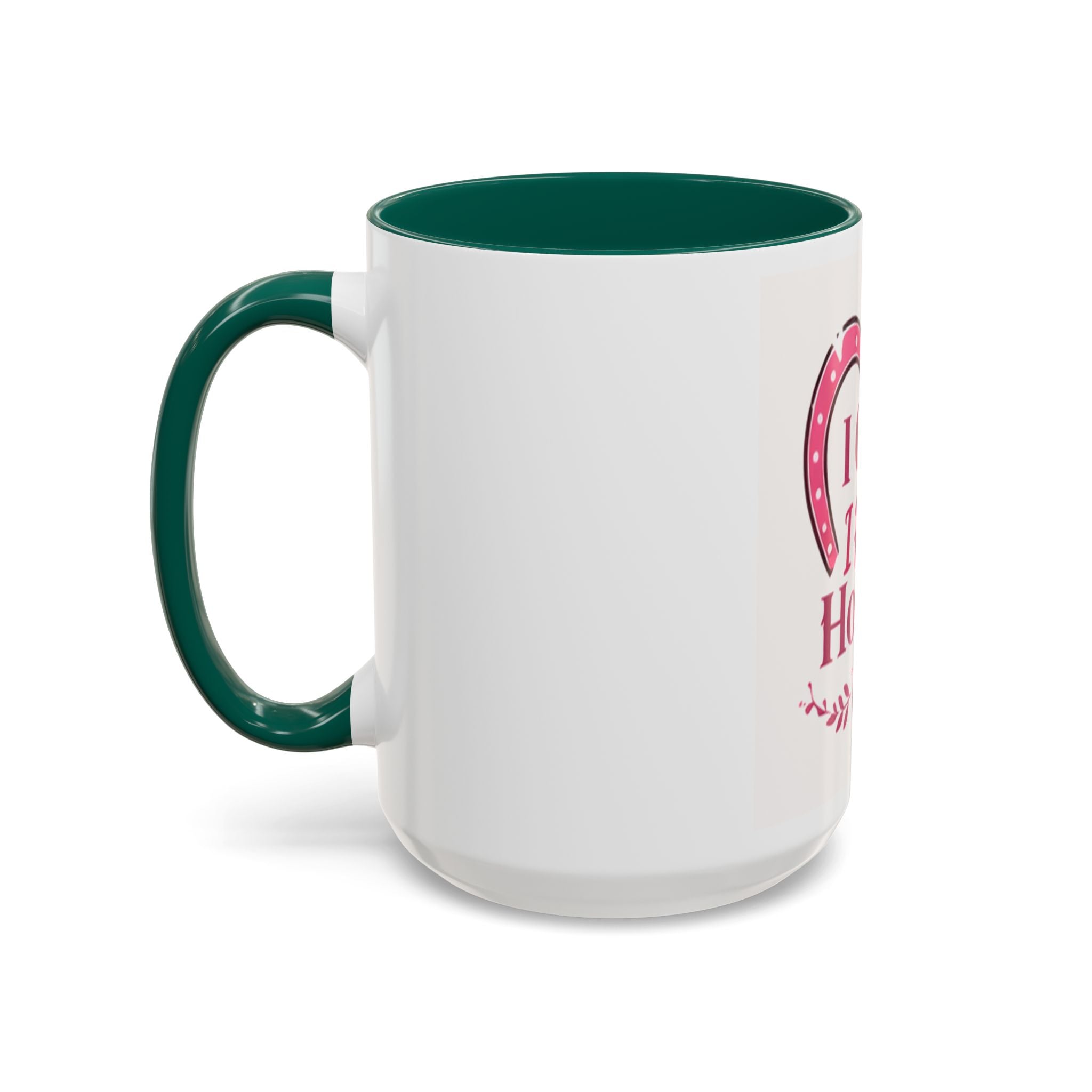 I Can't I Have Horses Pink Horseshoe Heart Mug | Coffee Cup, Equestrian, HorseGirlsBrand