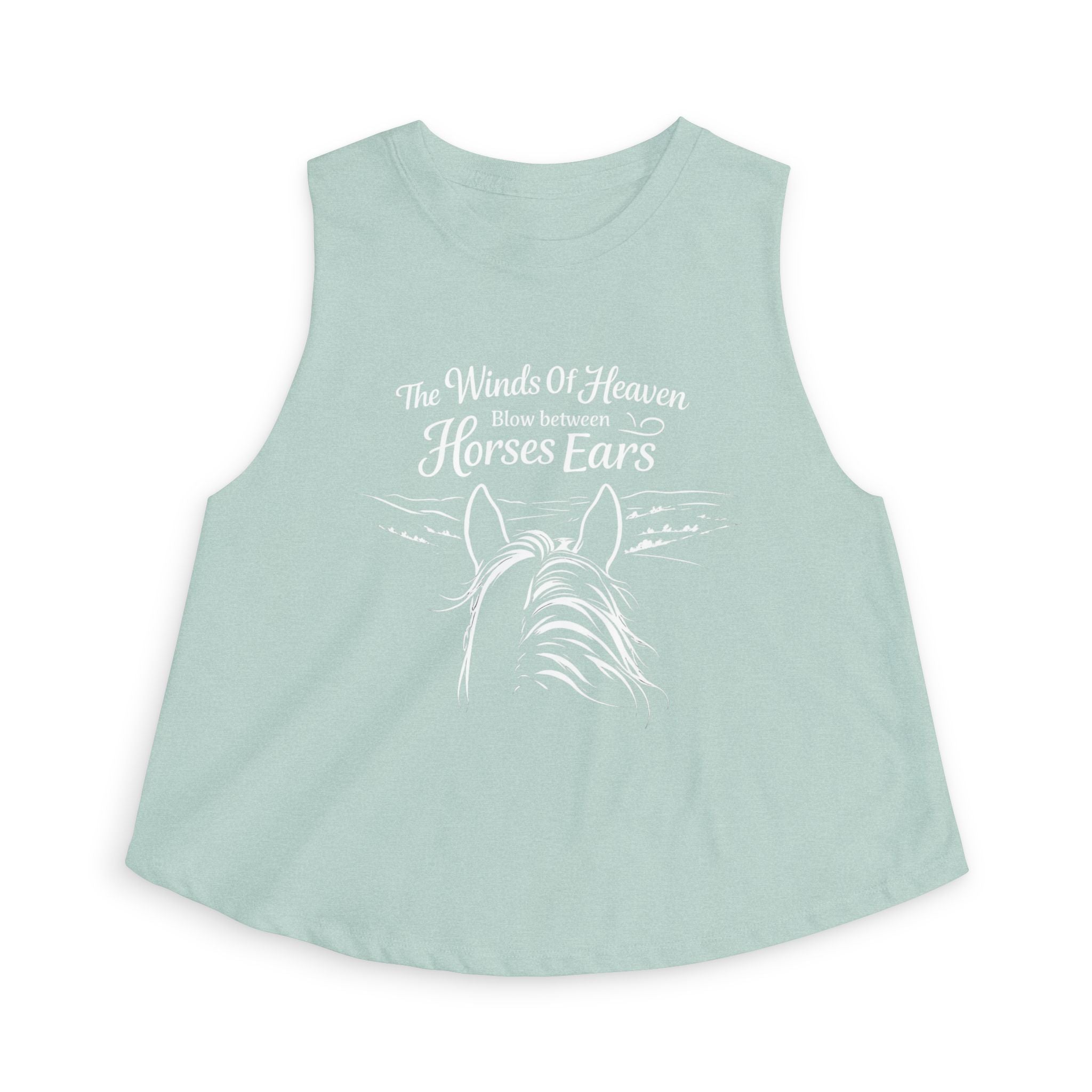 The Winds of Heaven Horses Ears Crop Top | Horseback Riding Shirt HorseGirlsBrand