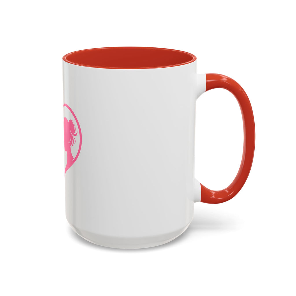 Heart Logo Accent Coffee Mug  Horse & Girl Silhouette for Horse Lovers 11/15oz HorseGirlsBrand