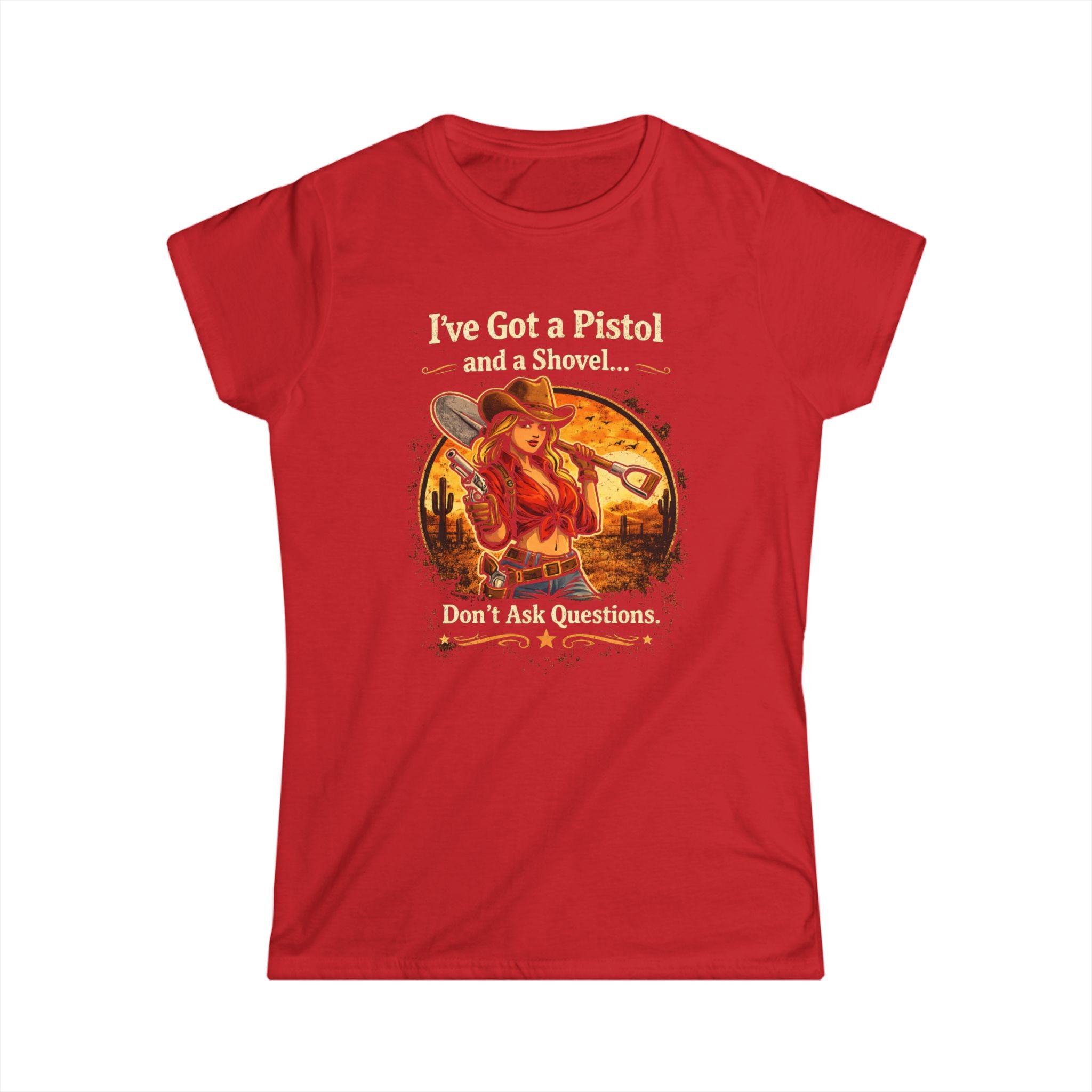 CowGirl Dont Ask Questions CottonTee |  HorseGirlsBrand