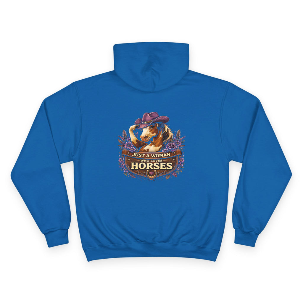 Just A Women That Loves Horses Hoodie | HorseGirlsBrand