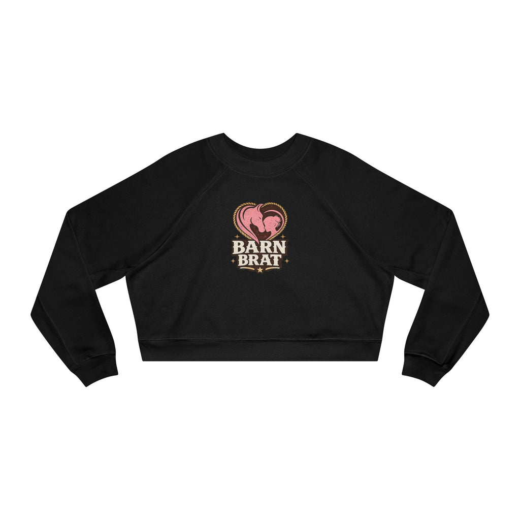Barn Brat Heart Cropped Pullover Sweatshirt | HorseGirlsBrand
