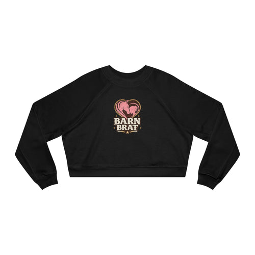 Barn Brat Heart Cropped Pullover Sweatshirt | HorseGirlsBrand