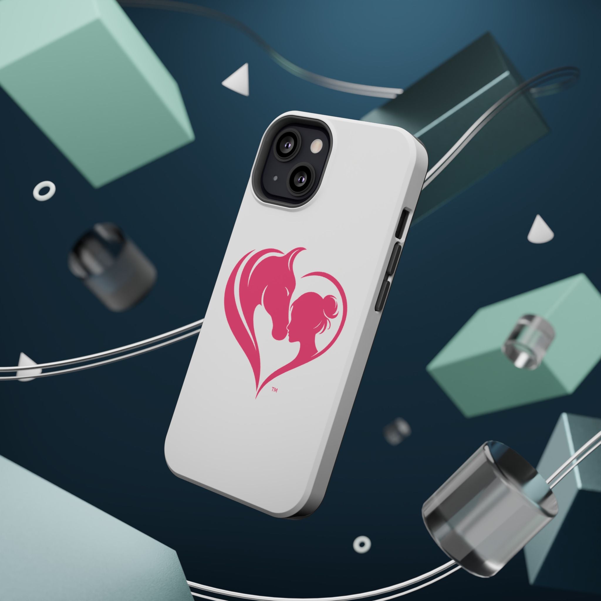Horse Girl Heart, Stunning print Magnetic Impact-Resistant Cases HorseGirlsbrand