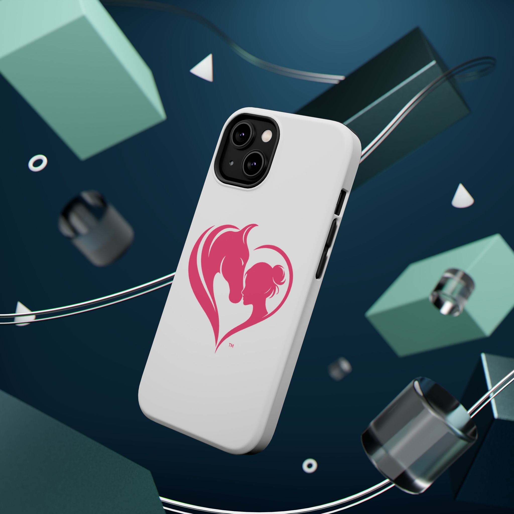 Horse Girl Heart, Stunning print Magnetic Impact-Resistant Cases HorseGirlsbrand