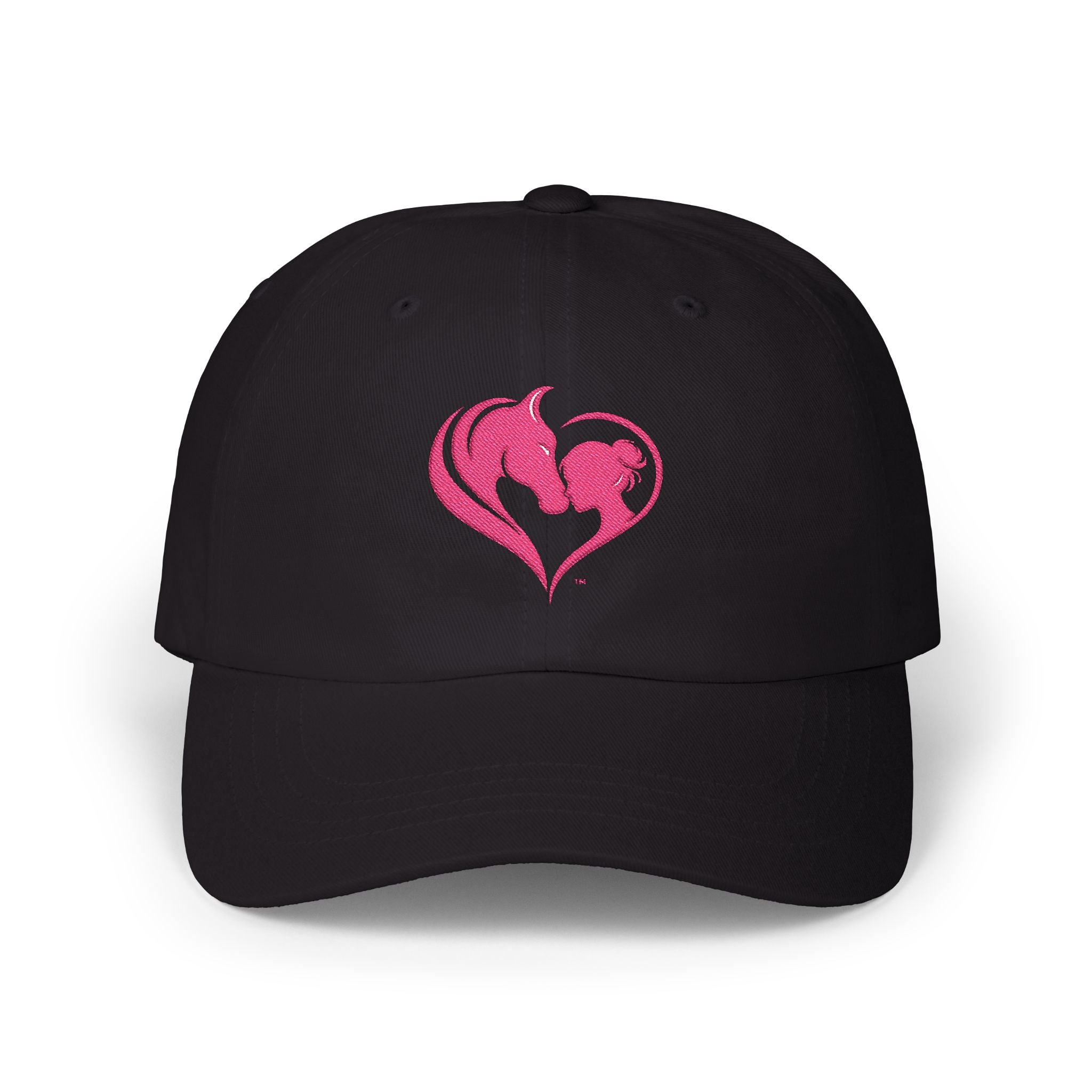 Pink Horse Girl Heart Baseball Cap | HorseGirlsBrand