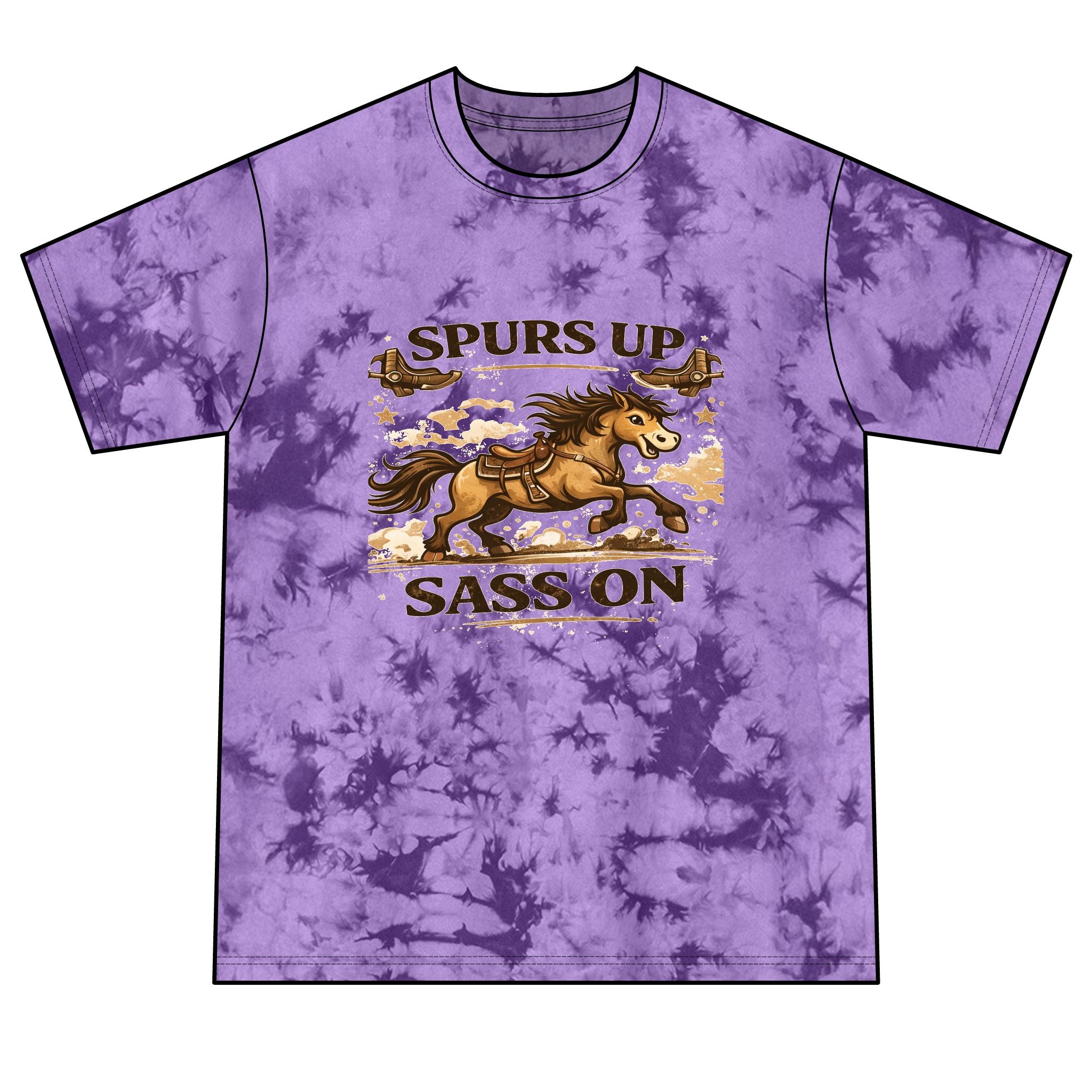 Spurs Up Sass Tie-Dye Tee | HorseGirlsBrand