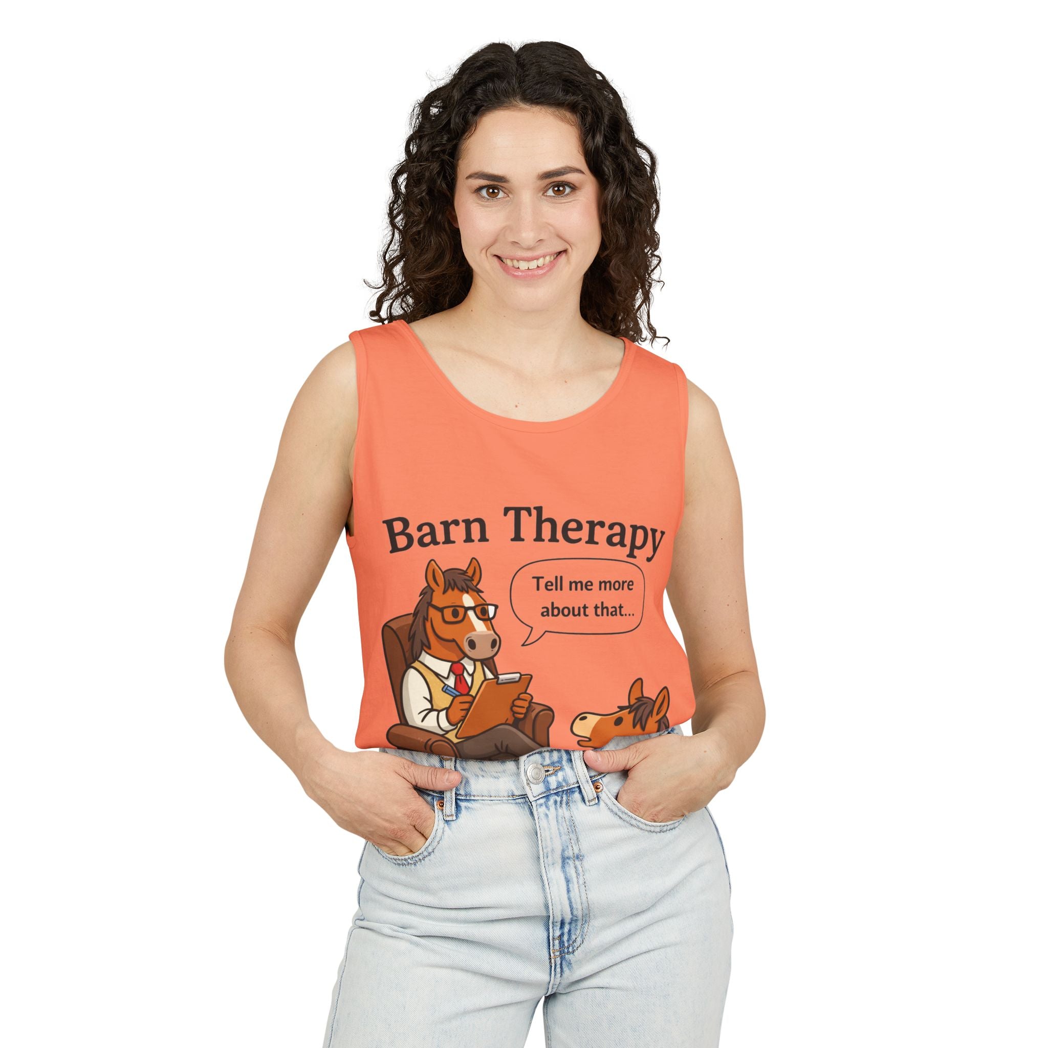 Barn Therapy Horse Tank Top |  HorseGirlsBrand